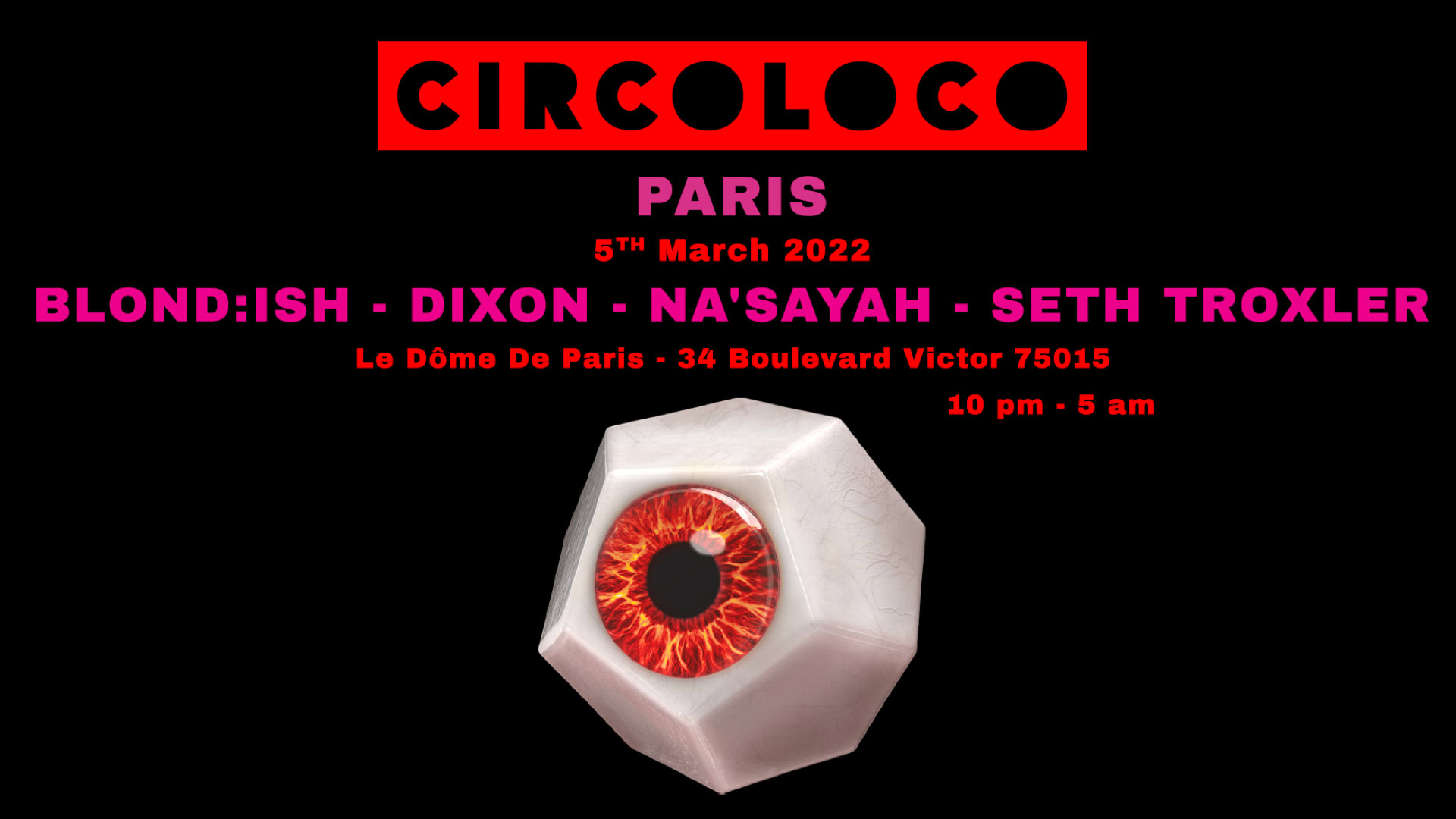 Circoloco Paris 2022 Cover