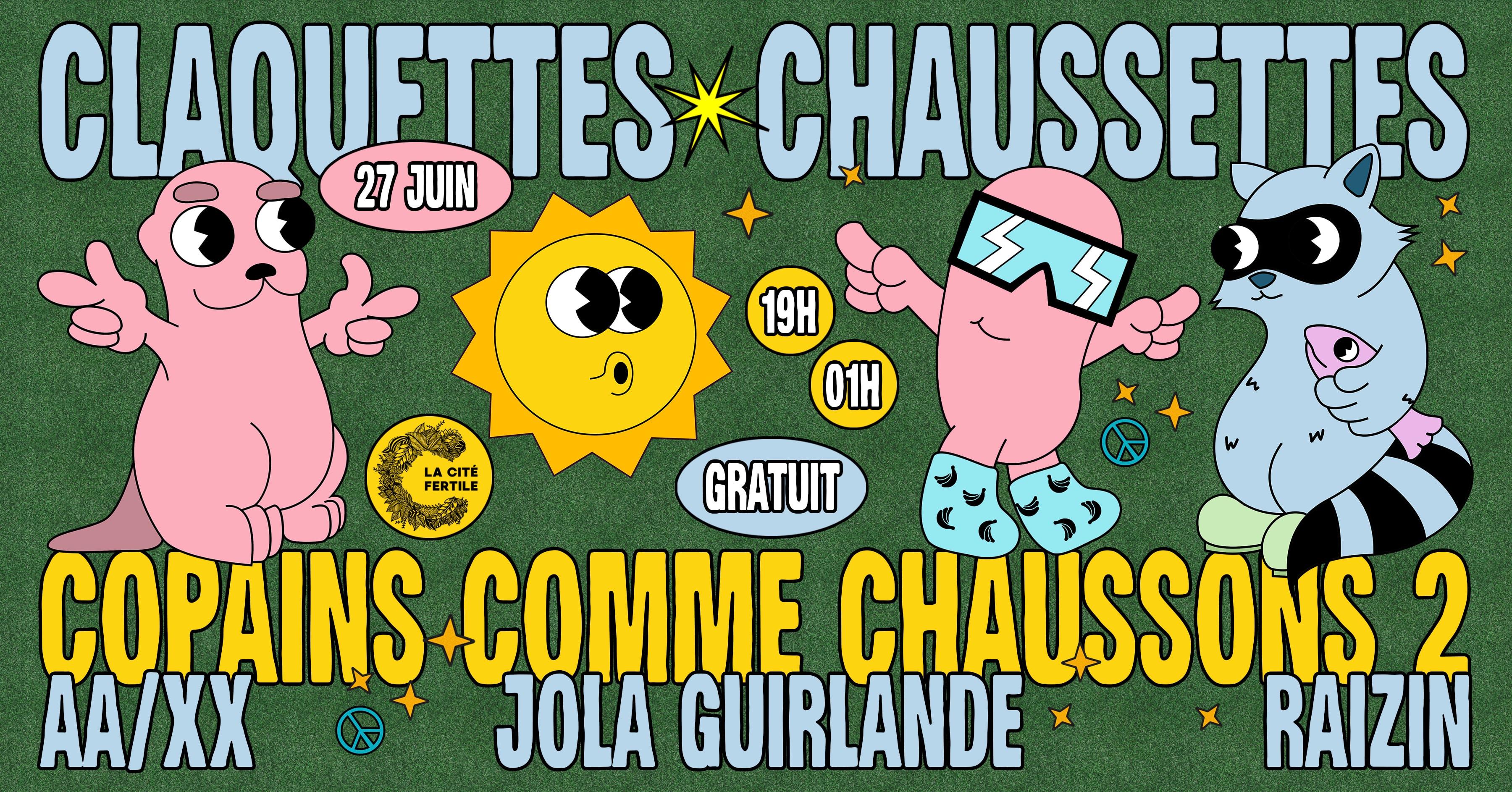 Claquettes Chaussettes X La Cité Fertile [Open Air Gratuit] Cover