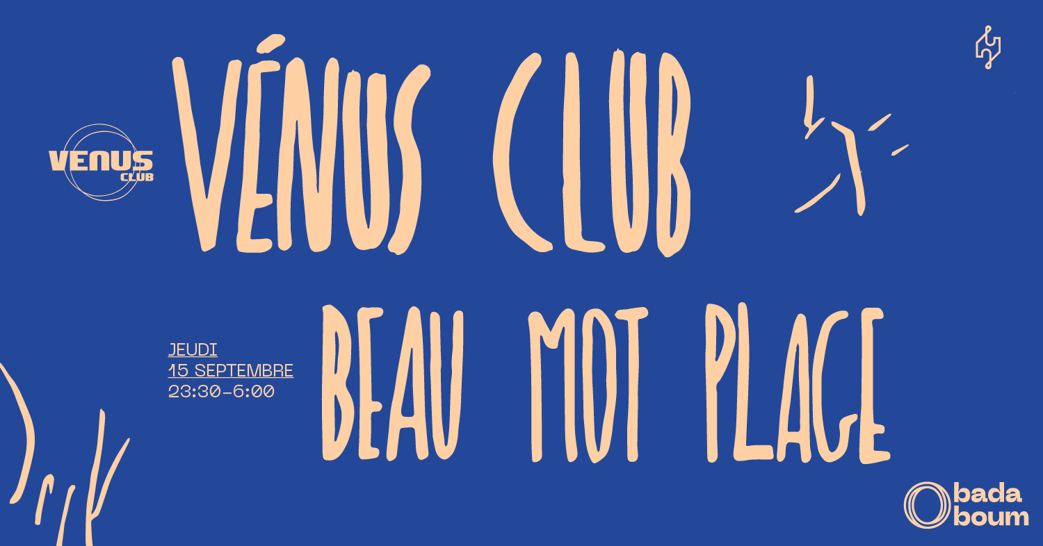 Vénus Club Invite Beau Mot Plage Cover