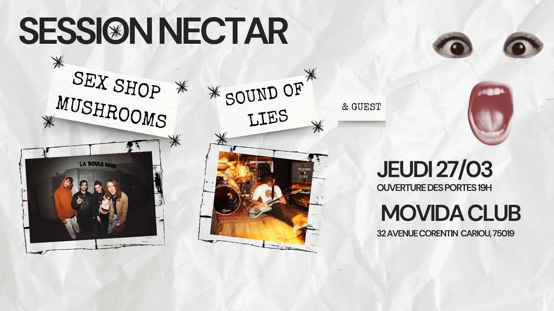 Nectar Sessions - Sex Shop Mushrooms + Sound Of Lies + Guest Cover