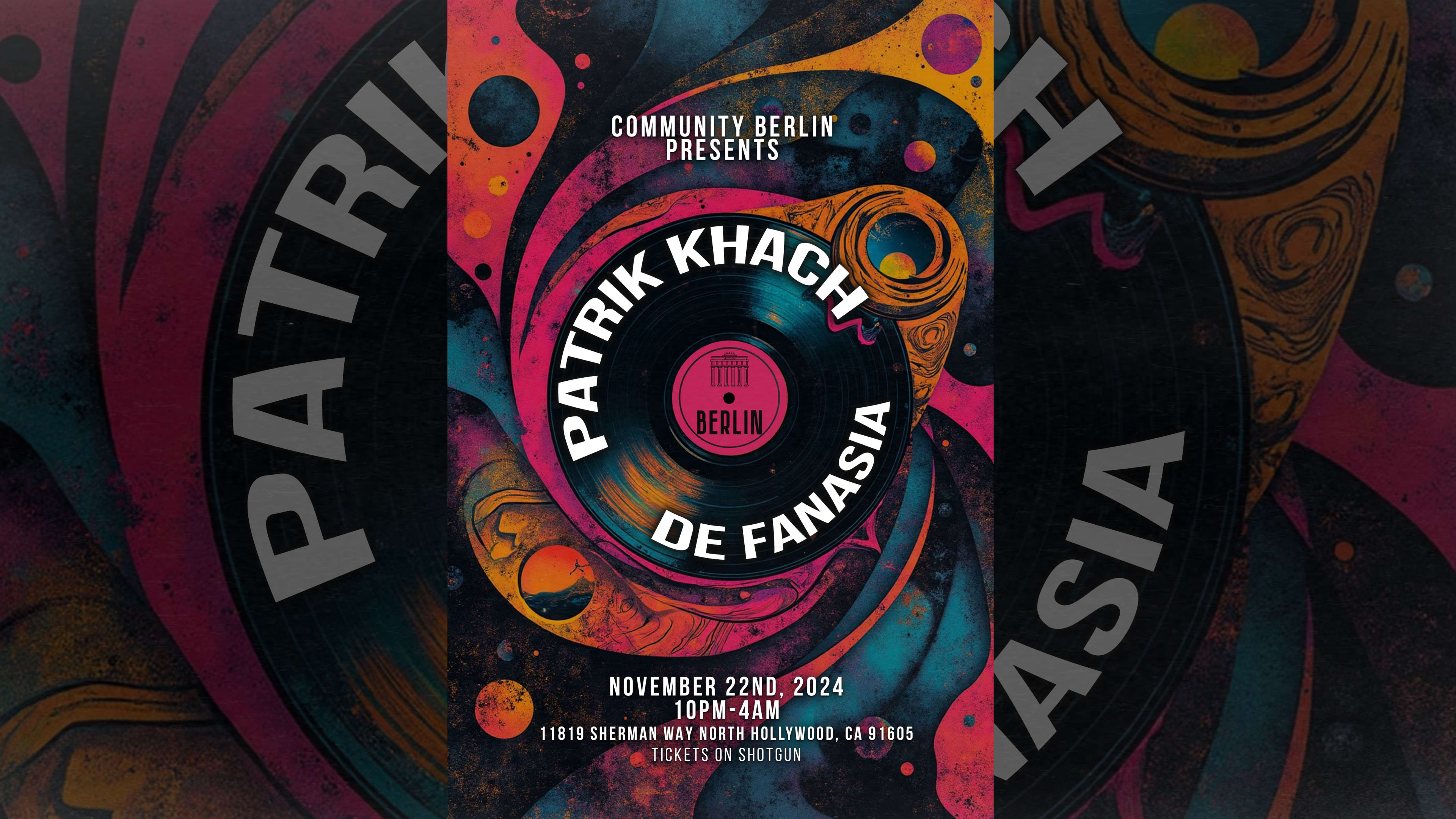 Community Berlin Presents: Patrik Khach, De Fanasia Cover