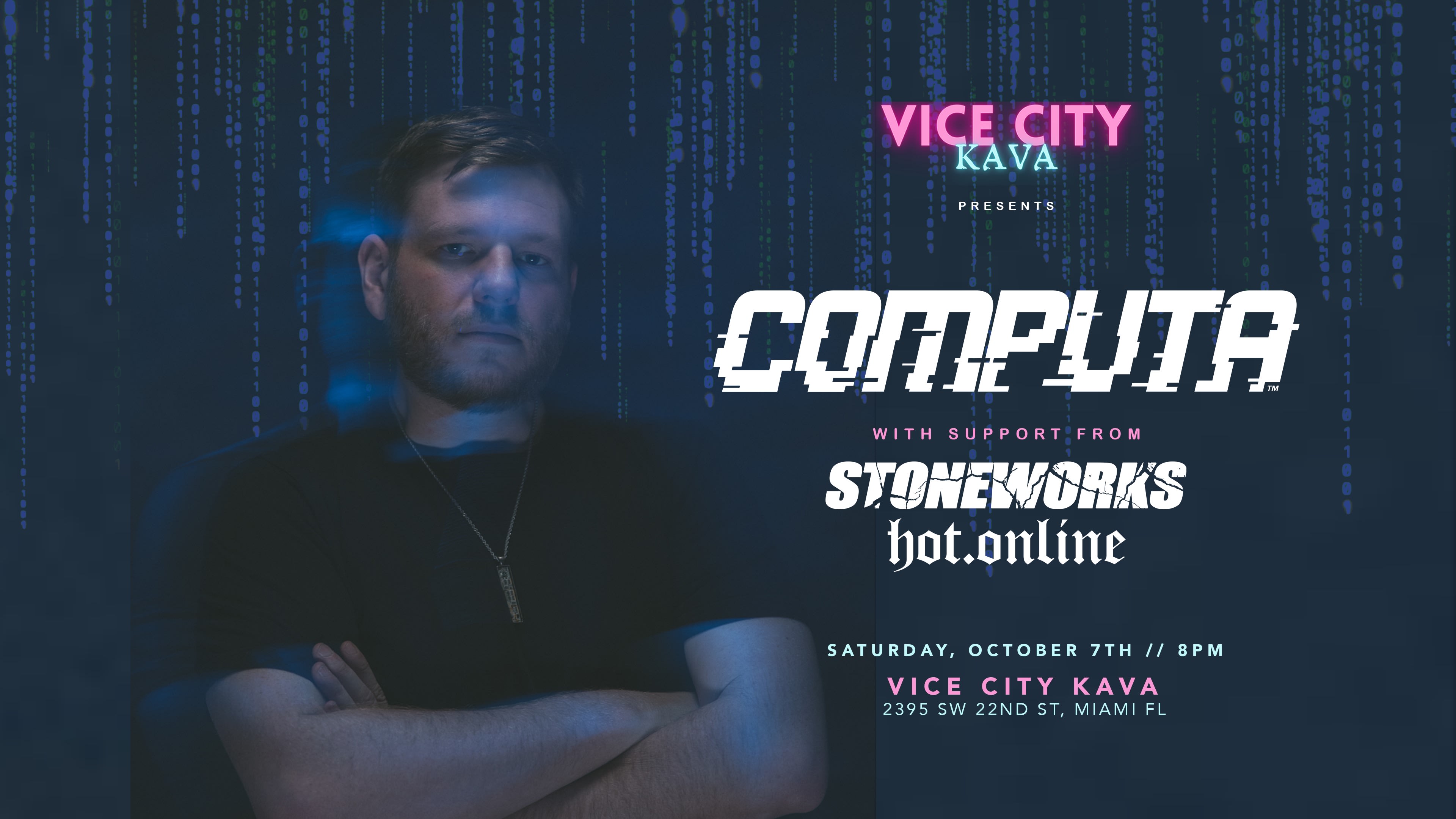 Computa, Stoneworks & Hot.Online: Rave @ Vice City Kava Cover
