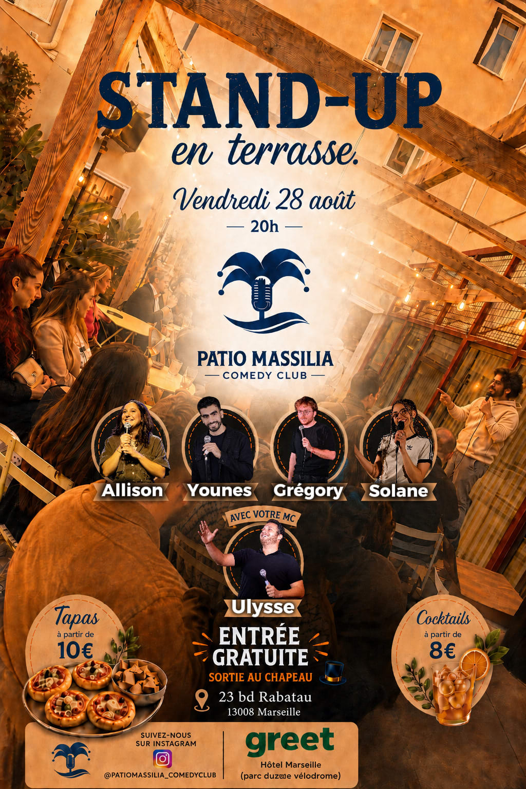 Patio Massilia Comedy Club 9 Cover