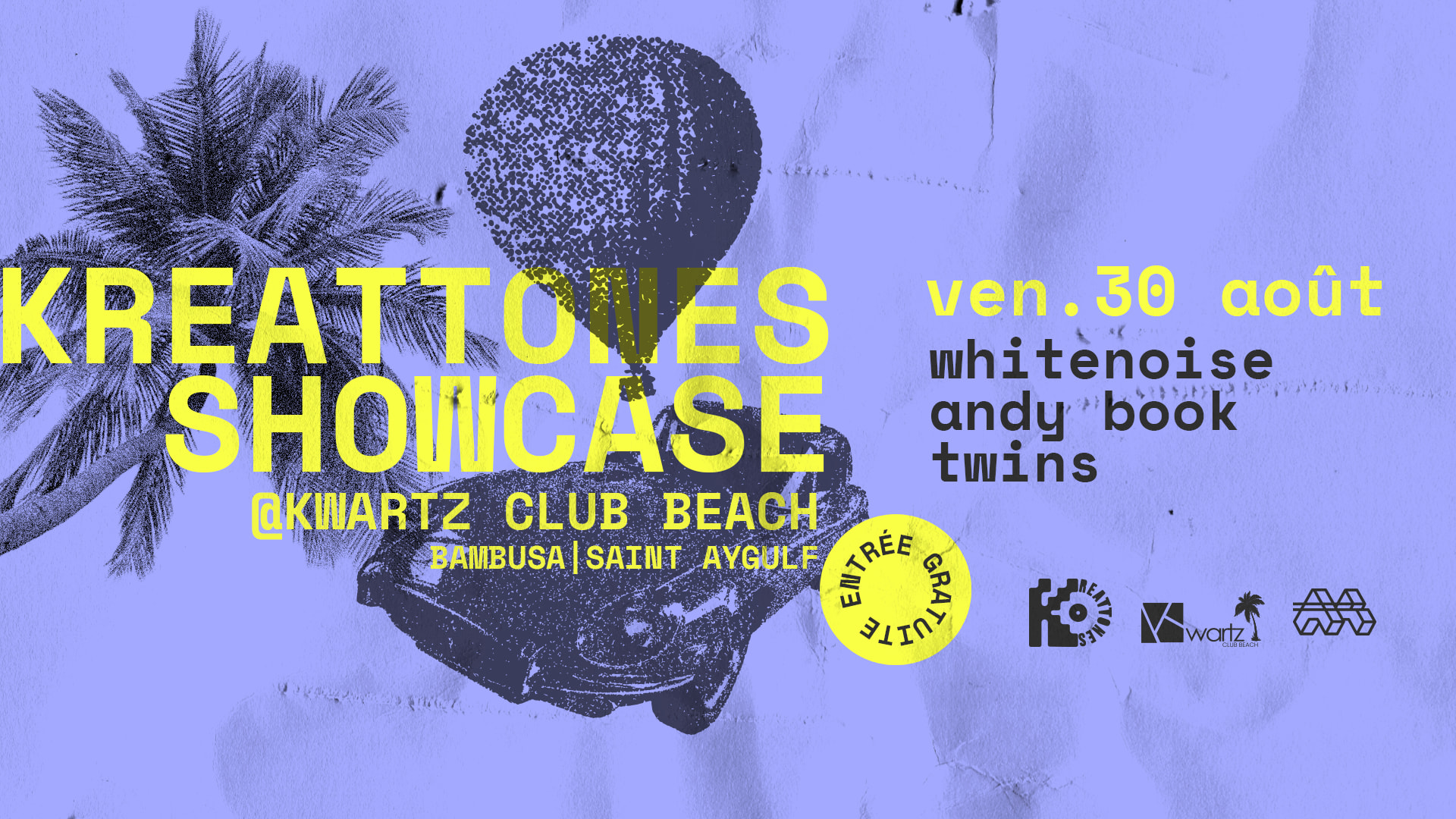 Kreattones Showcase : Whitenoise, Andy Book & Twins Cover