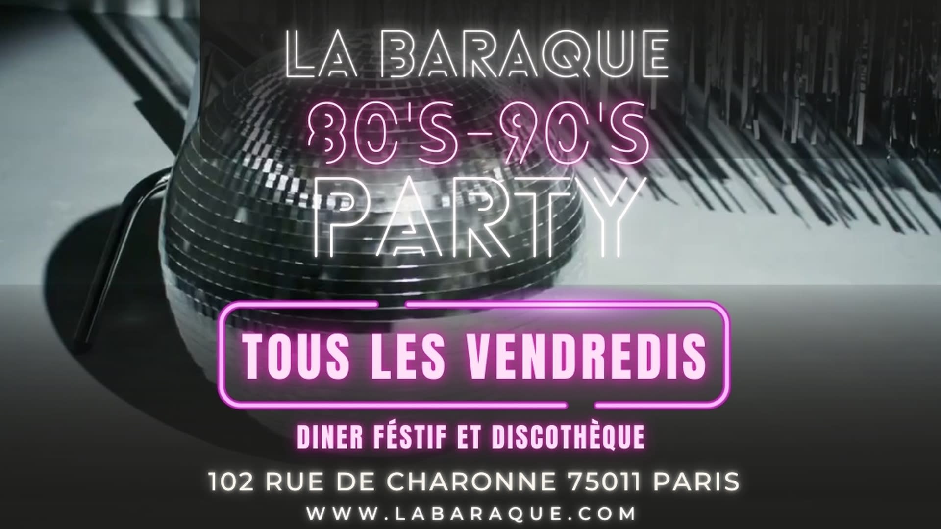 Soirée 80's 90's À La Baraque Cover