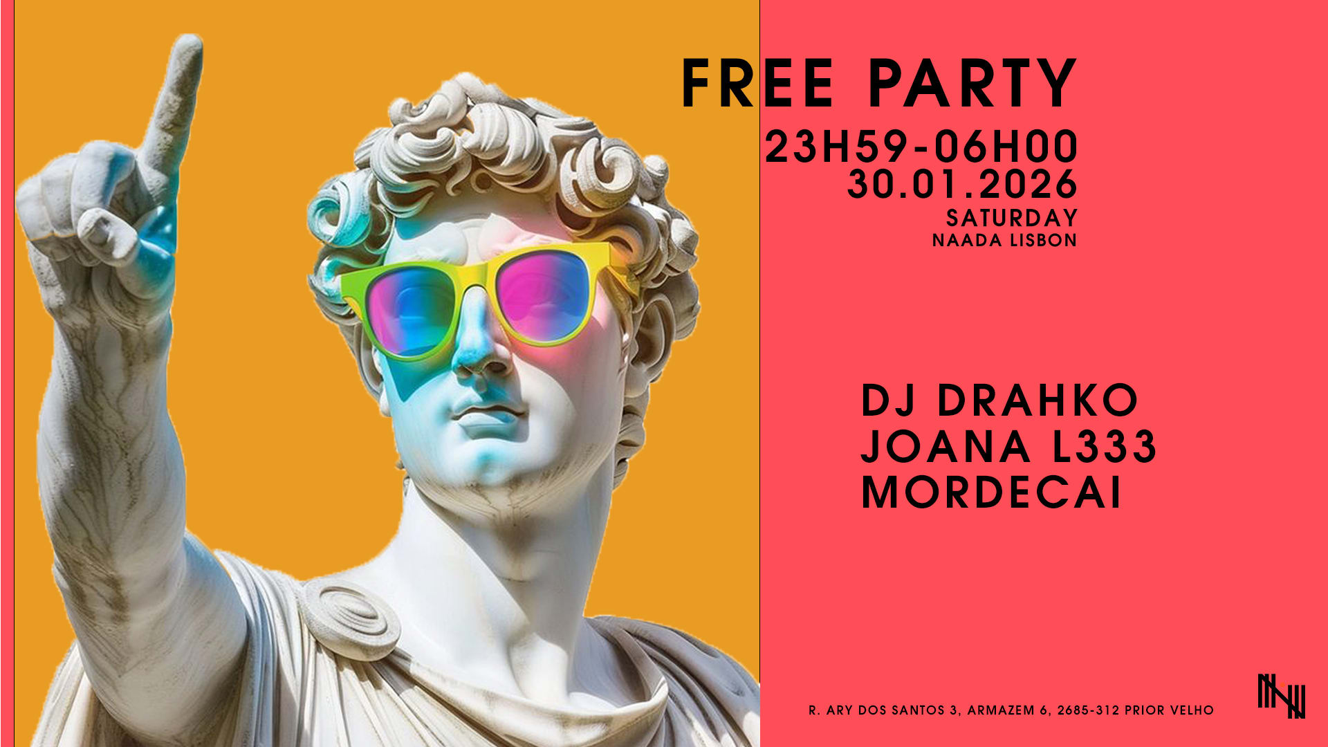 Naada Free Party W/ Dj Drahko, Mordecai & Joana L333 Cover