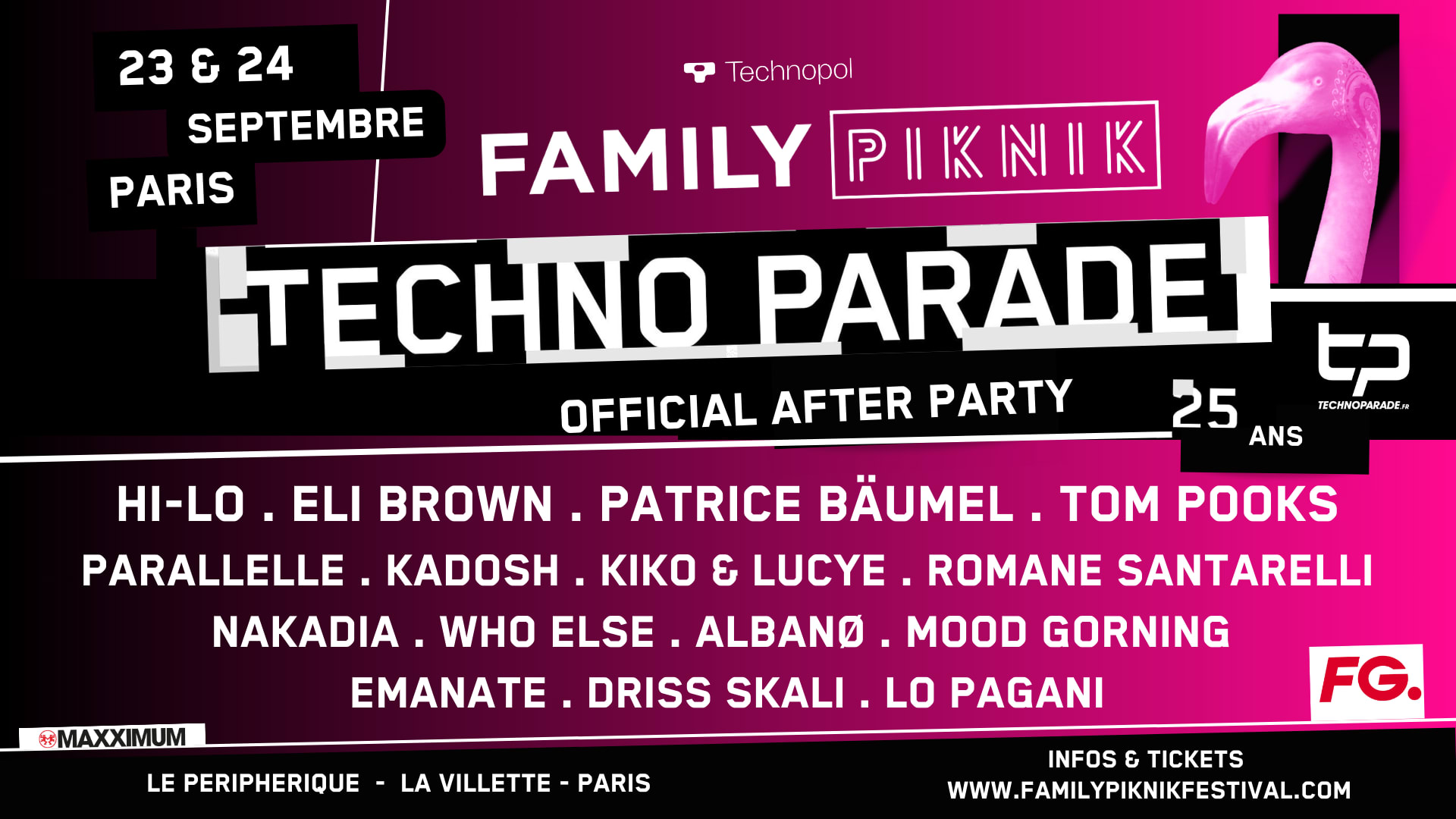 Family Piknik X 25 Ans Techno Parade Cover