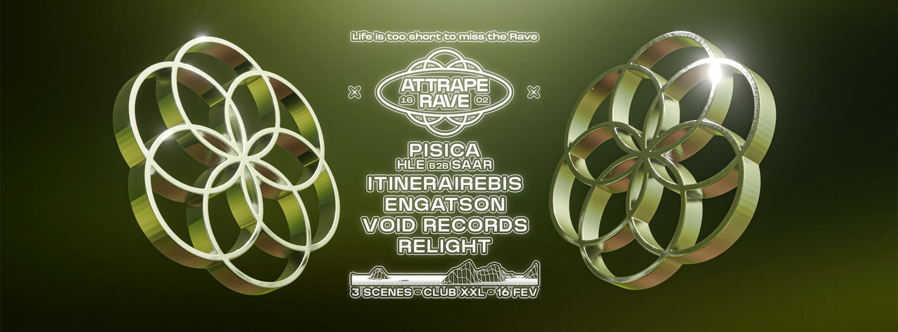 Places Dispo À L’Entrée - Attrape Rave - 3 Scenes Cover