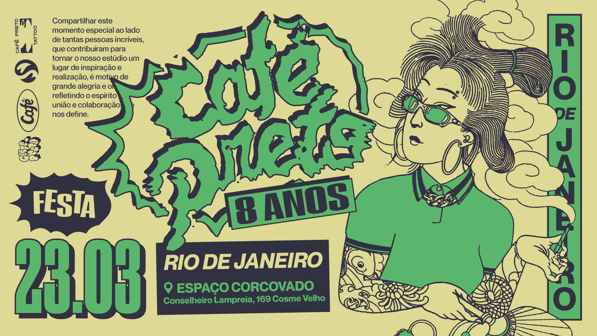 Café Preto 8 Anos - 23.03 Rj Cover