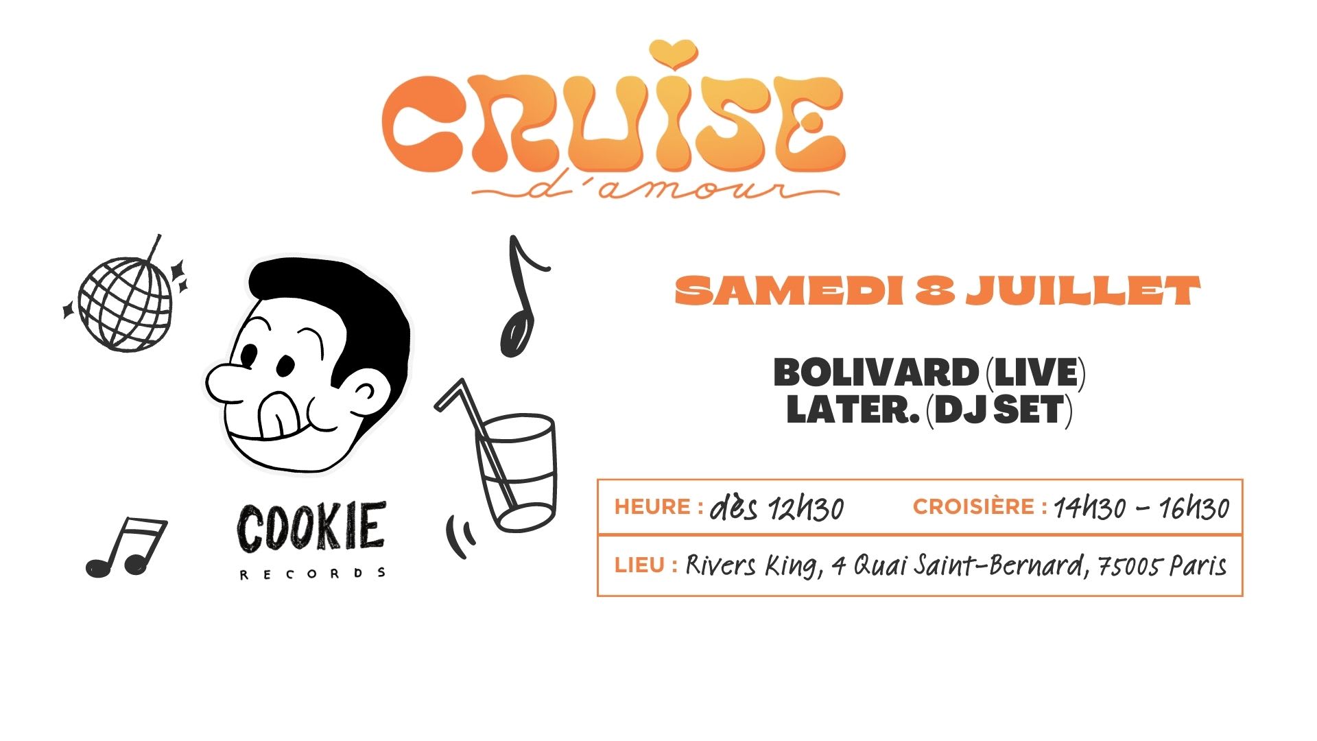 Cruise D'amour X Cookie Records Cover