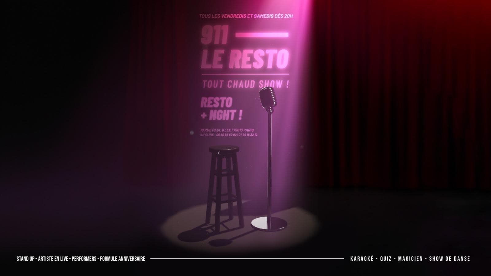 911 Resto + Night : Le Resto Tout Chaud Show ! (22 Mars) Cover