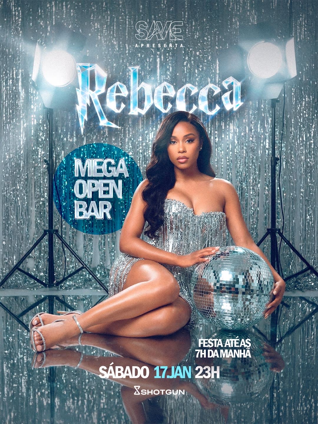 Save Convida Rebecca | Mega Open Bar | Festa Até As 7h Cover