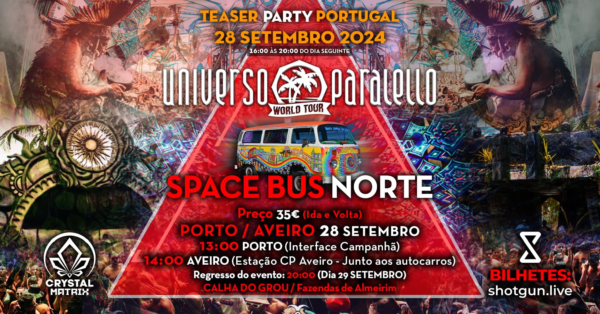 Space Bus /Porto & Aveiro / Universo Paralello Cover