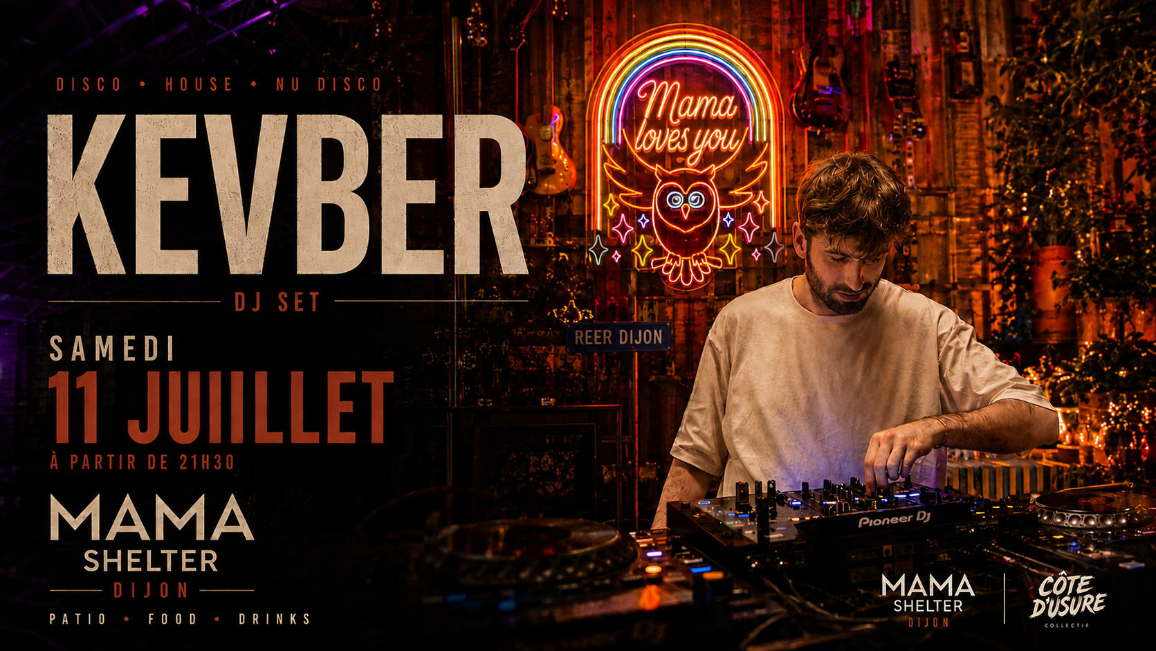 Kevber Au Mama Shelter De Dijon, 11 Juillet 2026 Cover