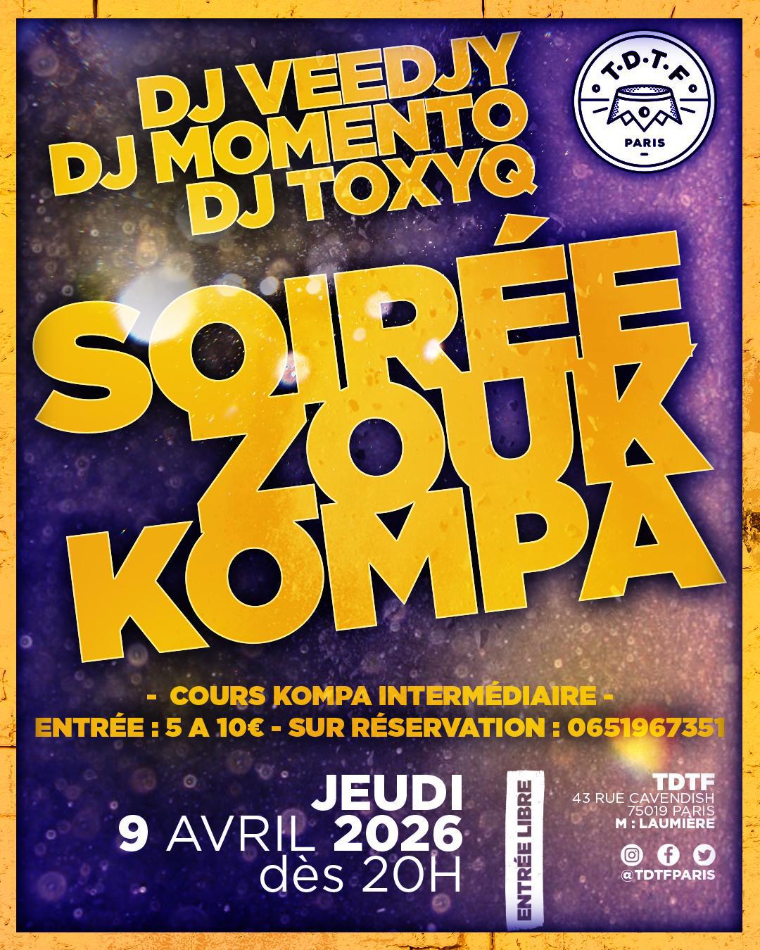 Soirée Zouk Et Konpa Cover