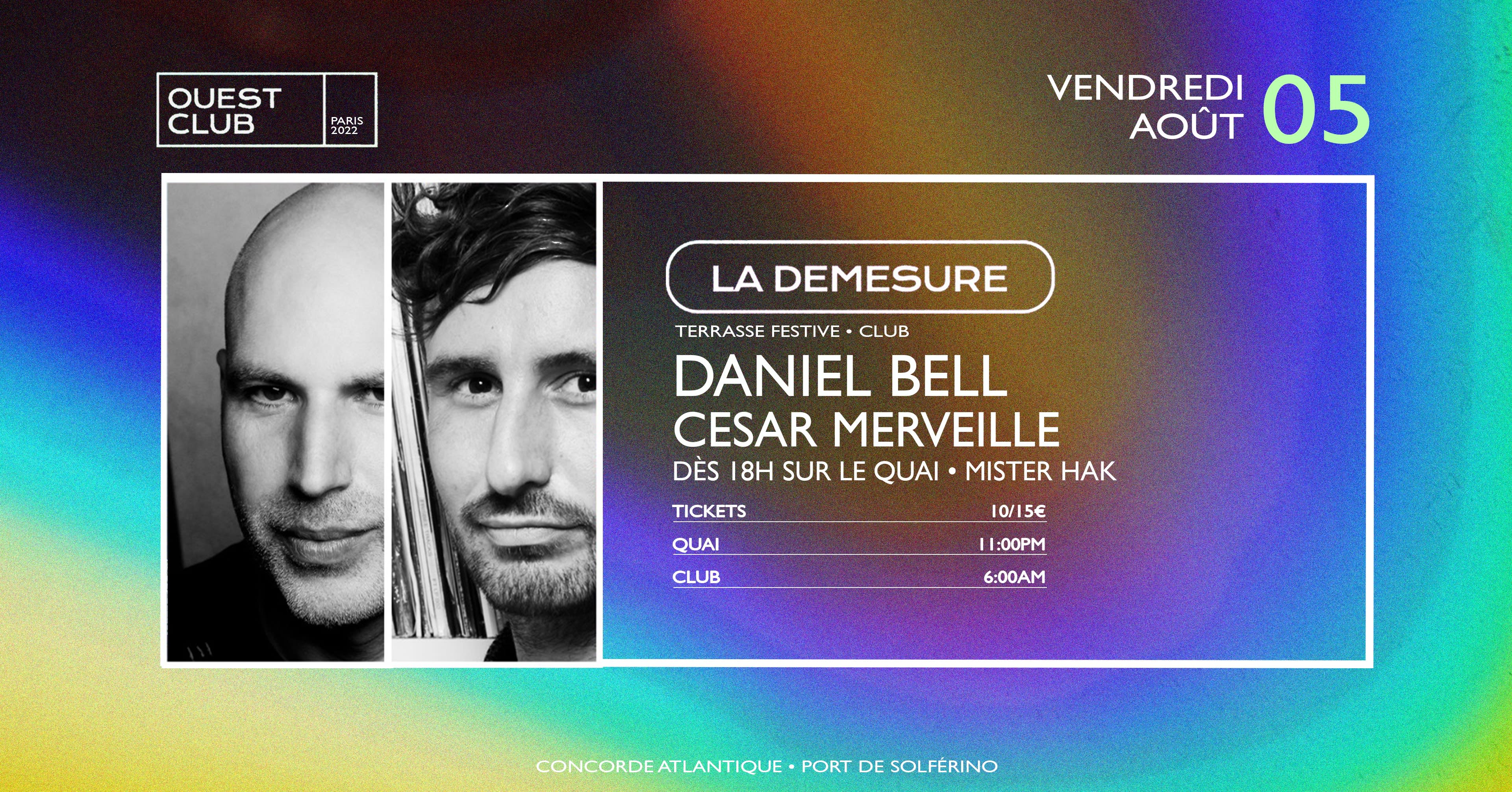 Démesure Ouest Club - Daniel Bell / Cesar Merveille  Cover