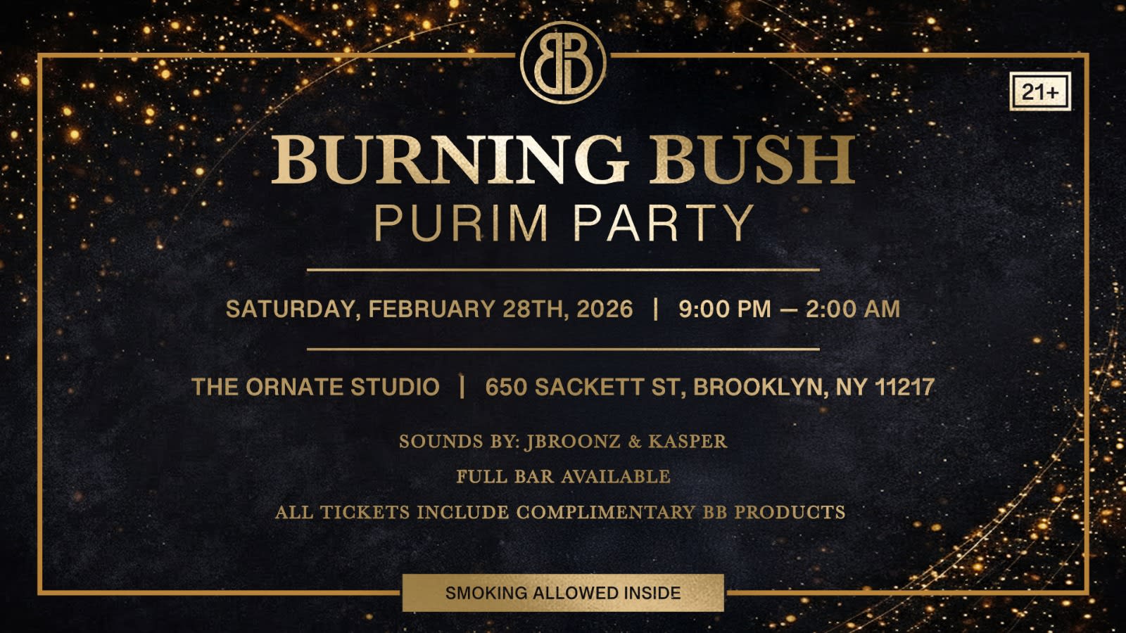 Burning Bush Purim Party Cover