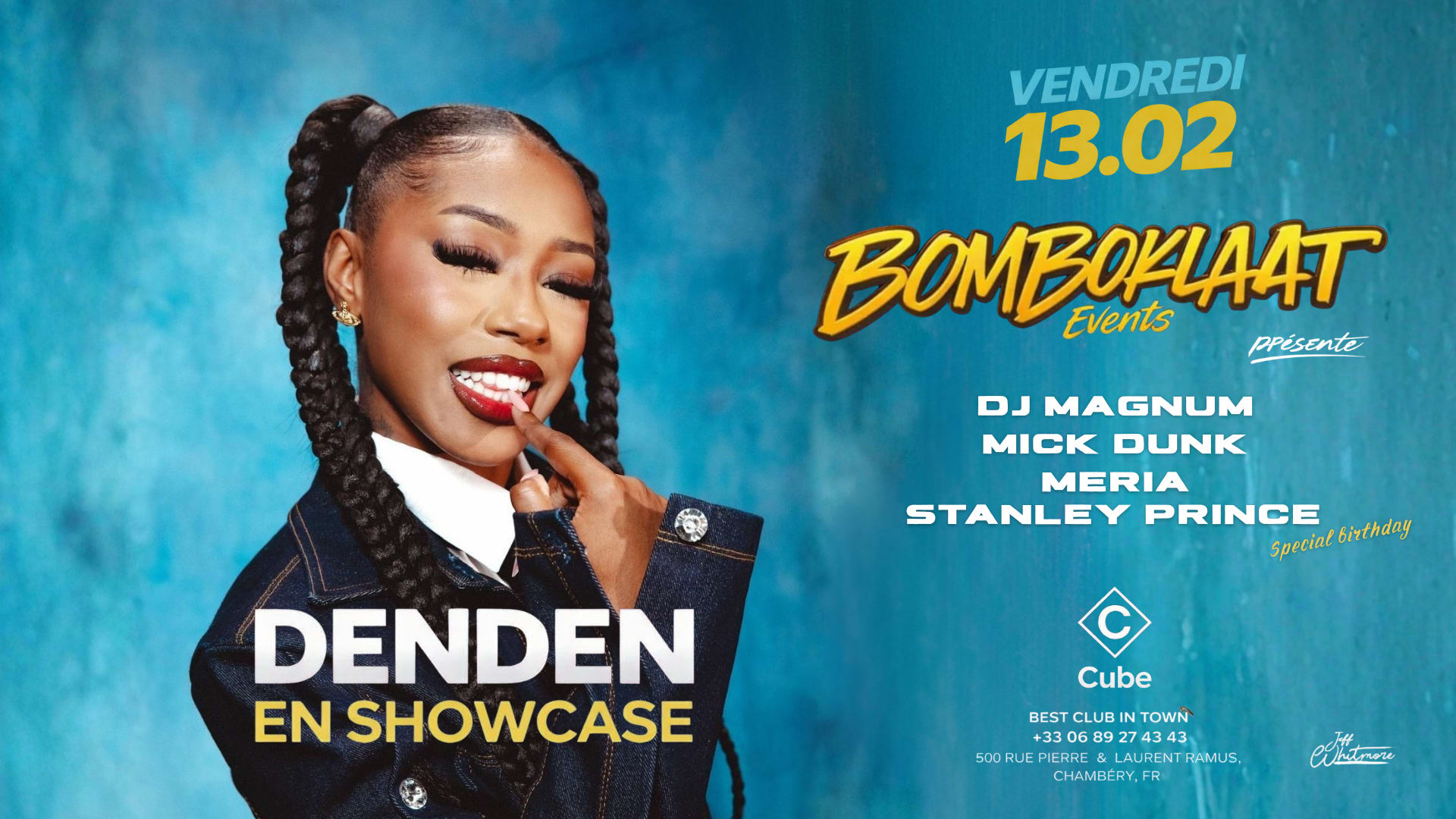 Bomboklaat Events Presente Denden @ Cube (Chambéry) Cover
