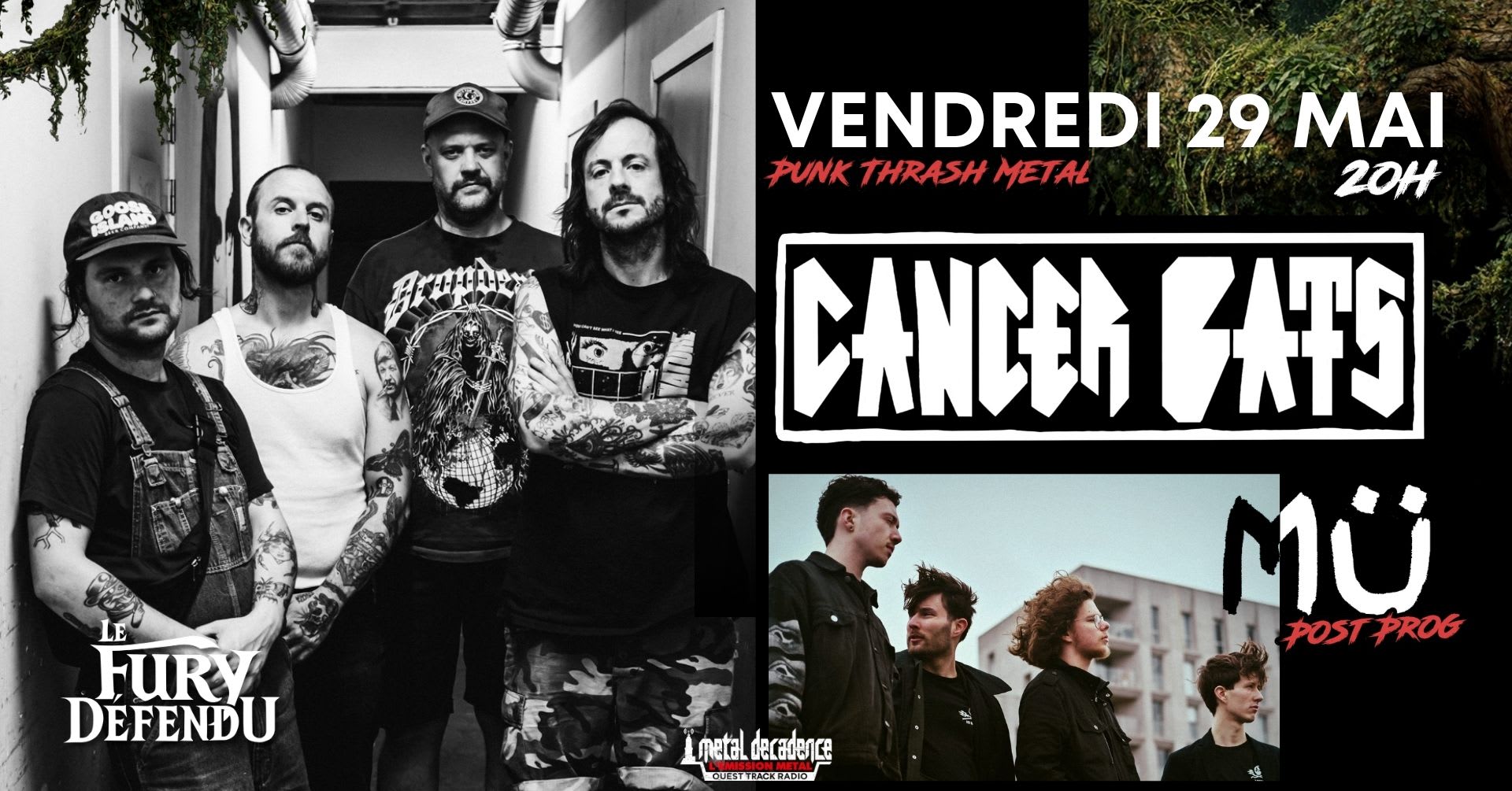 Cancer Bats / Mü // Le Fury Défendu Cover