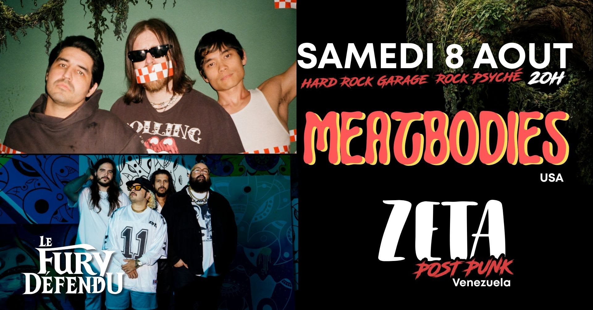 Meatbodies / Zeta // Le Fury Défendu Cover