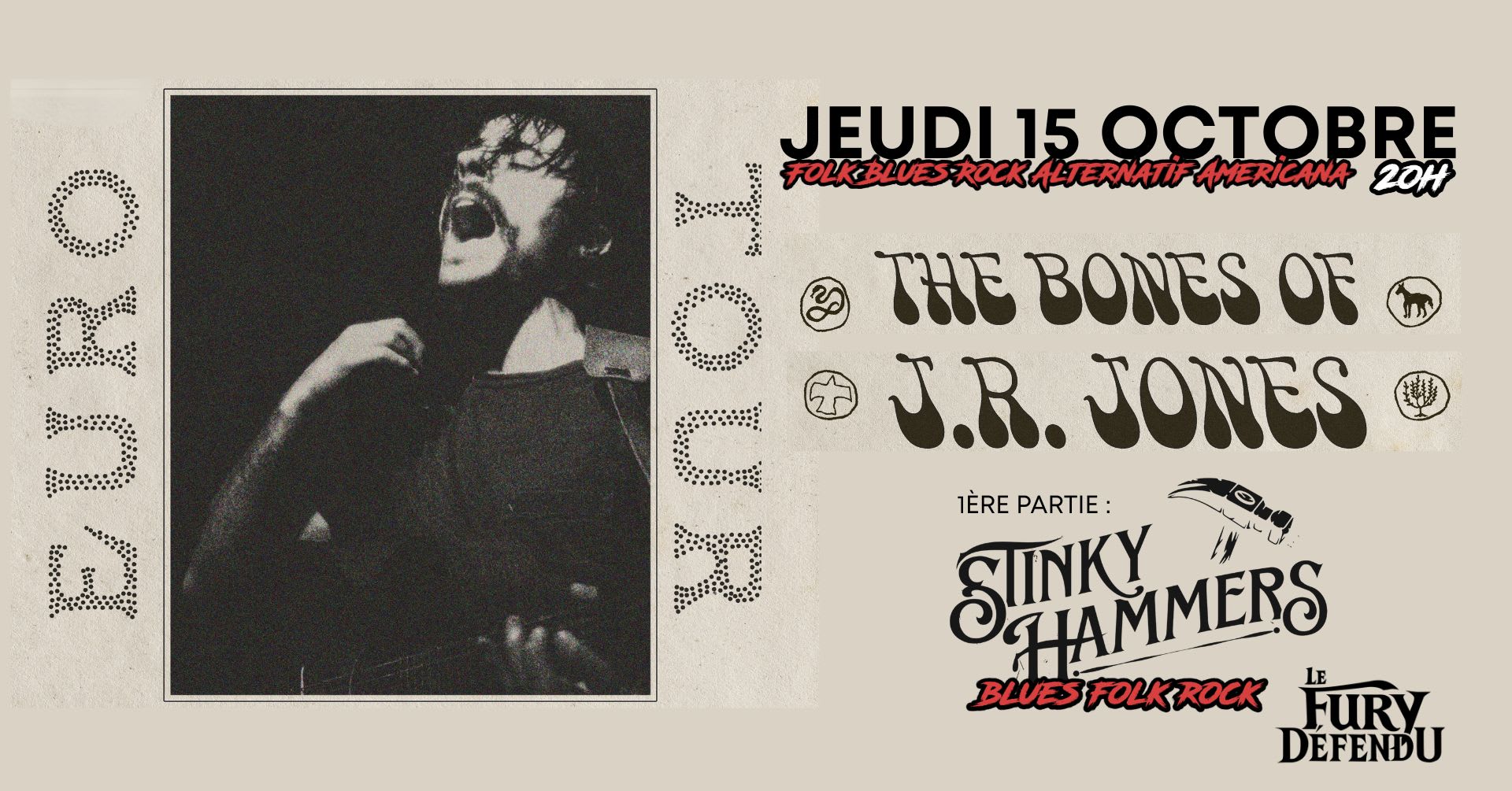 The Bones Of Jr Jones  /  Stinky Hammers // Le Fury Défendu Cover
