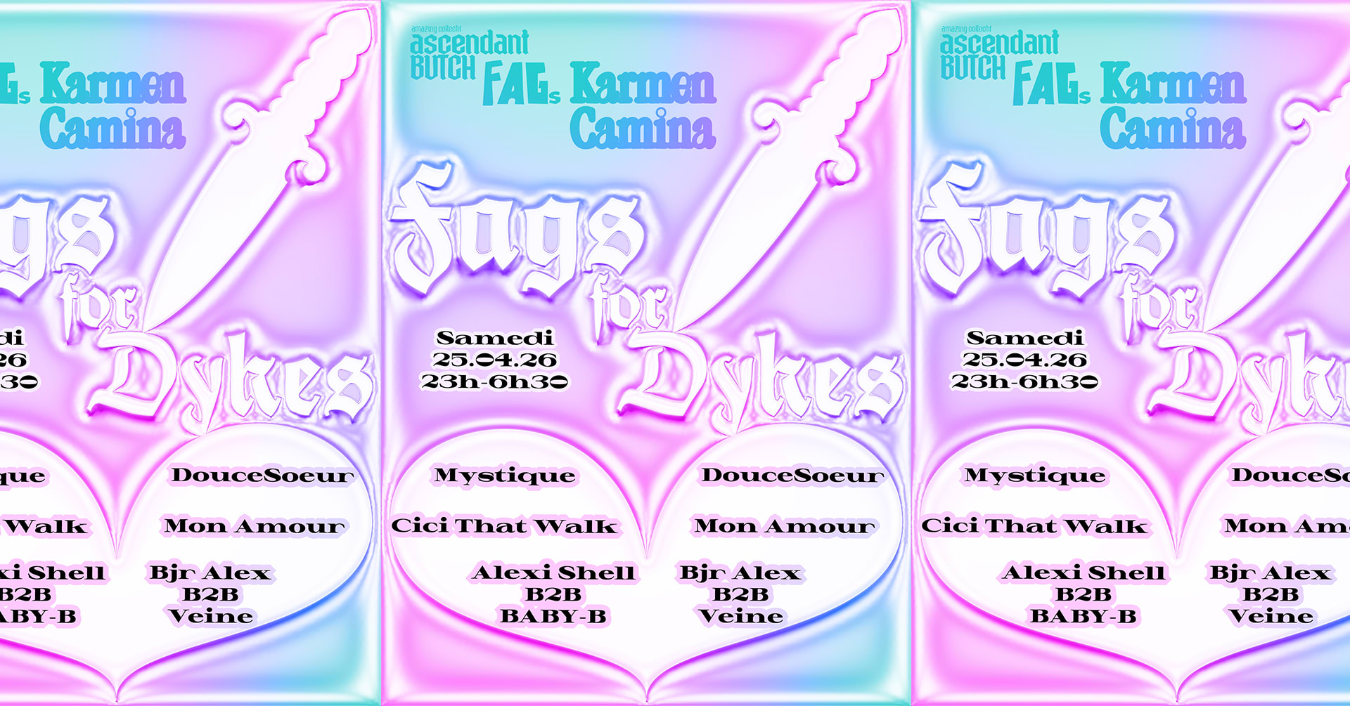 Dyke March Klub - Soirée Fags 4 Dykes [Alexi Shell, Baby-B+] Cover