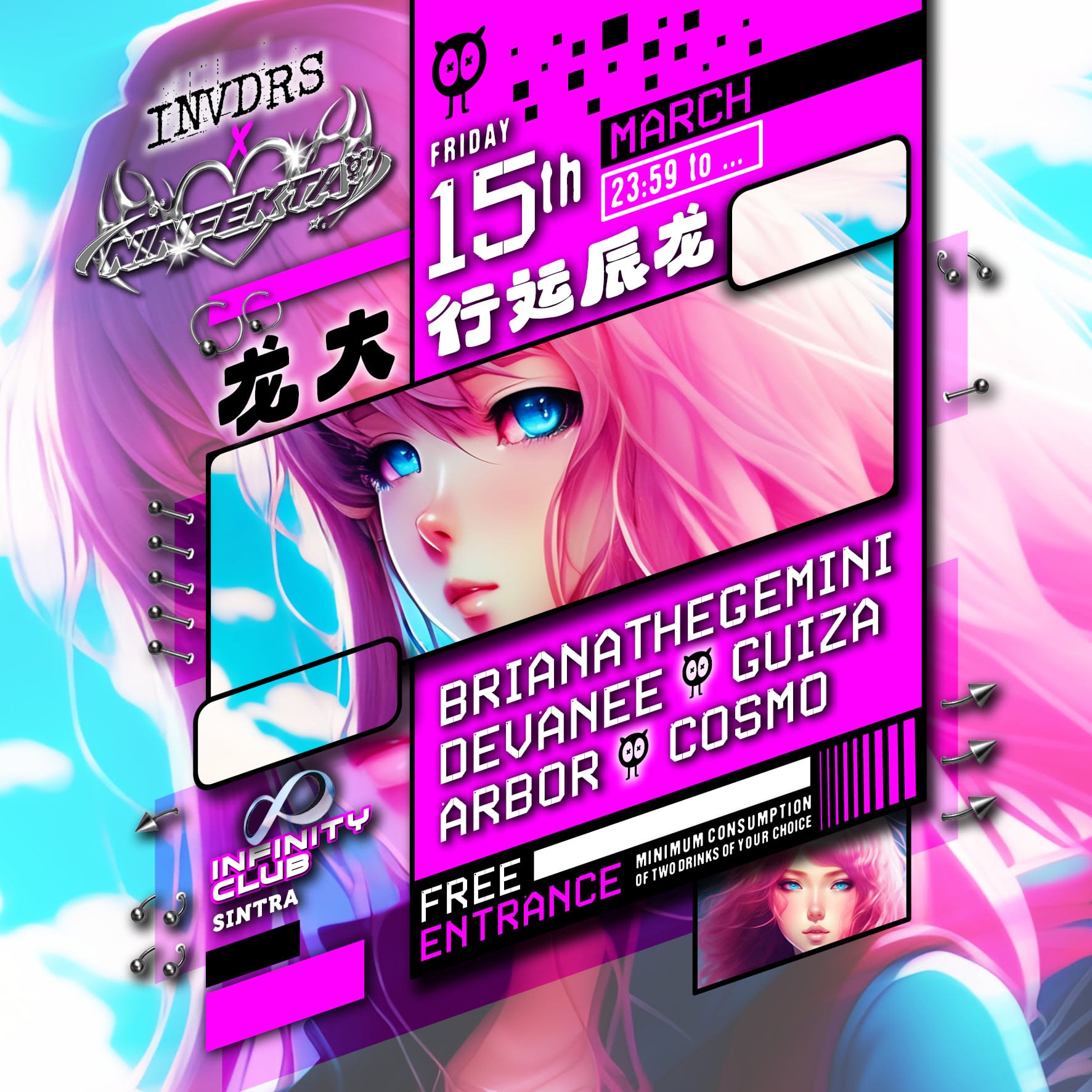 Invdrs  X Ninfekta @ Infinity Club Cover