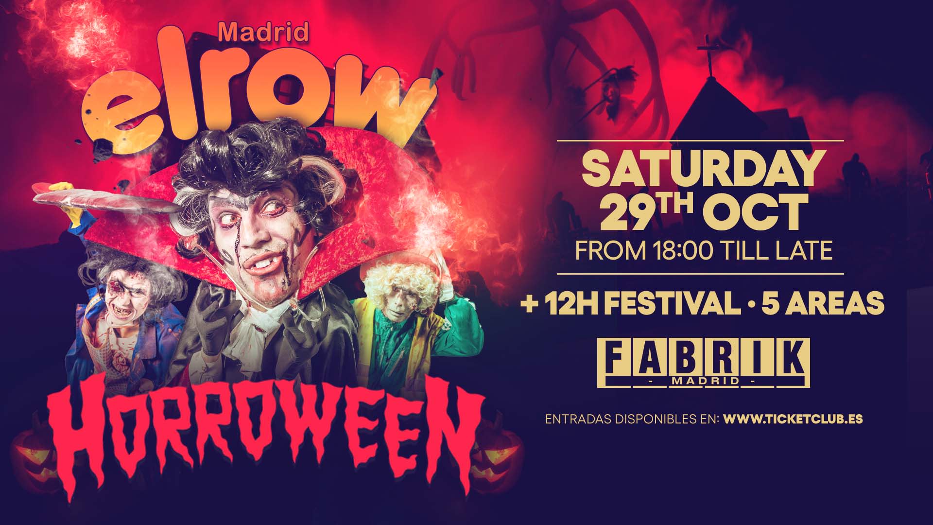 Complemento Entrada Discoteca (Elrow Halloween) Cover