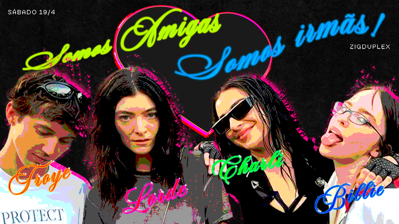 Charli Xcx, Lorde, Troye, Billie Sáb 19/4 @ Zigduplex Cover