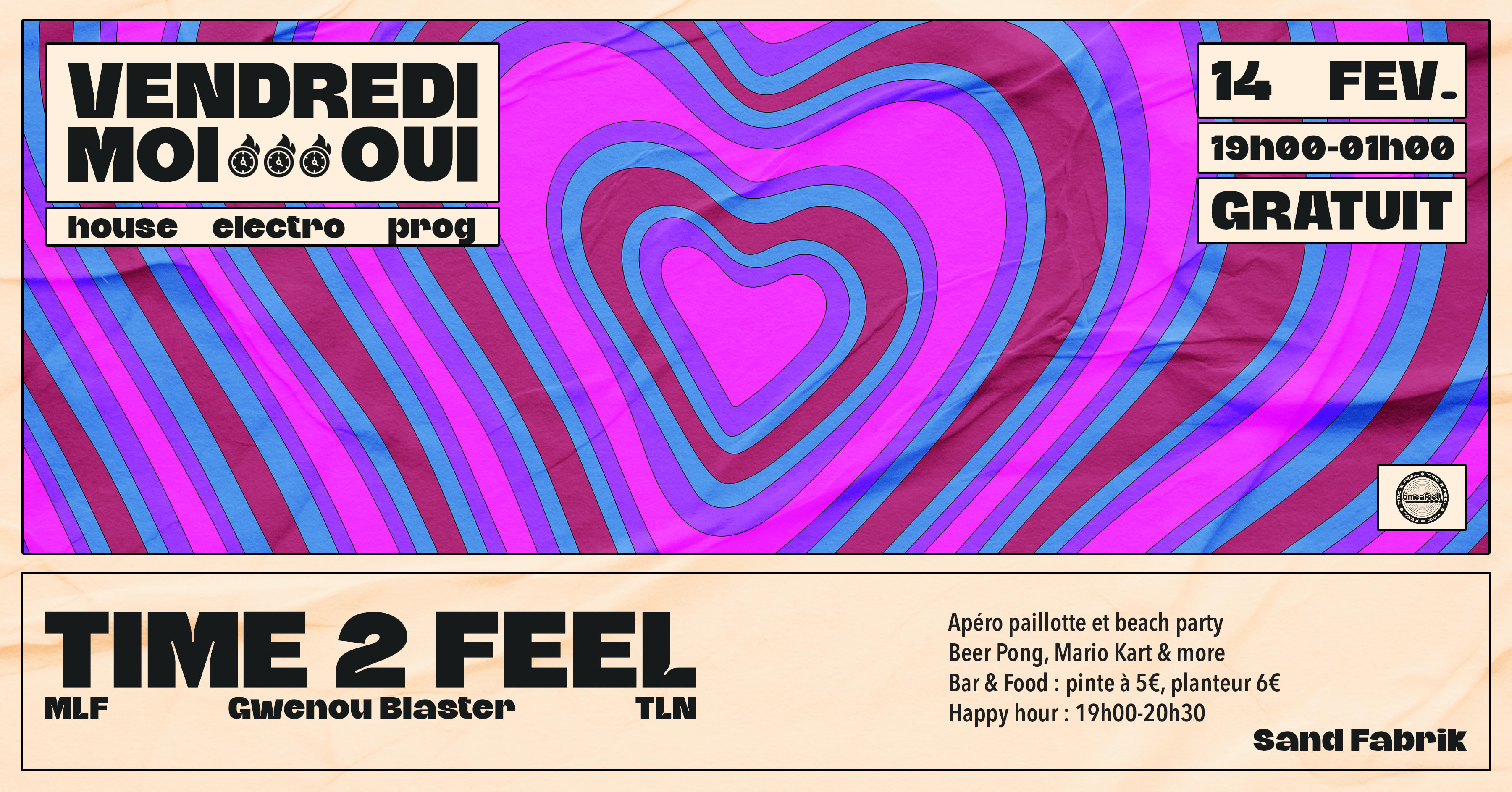Vendredi Moi Oui W/ Time 2 Feel Cover