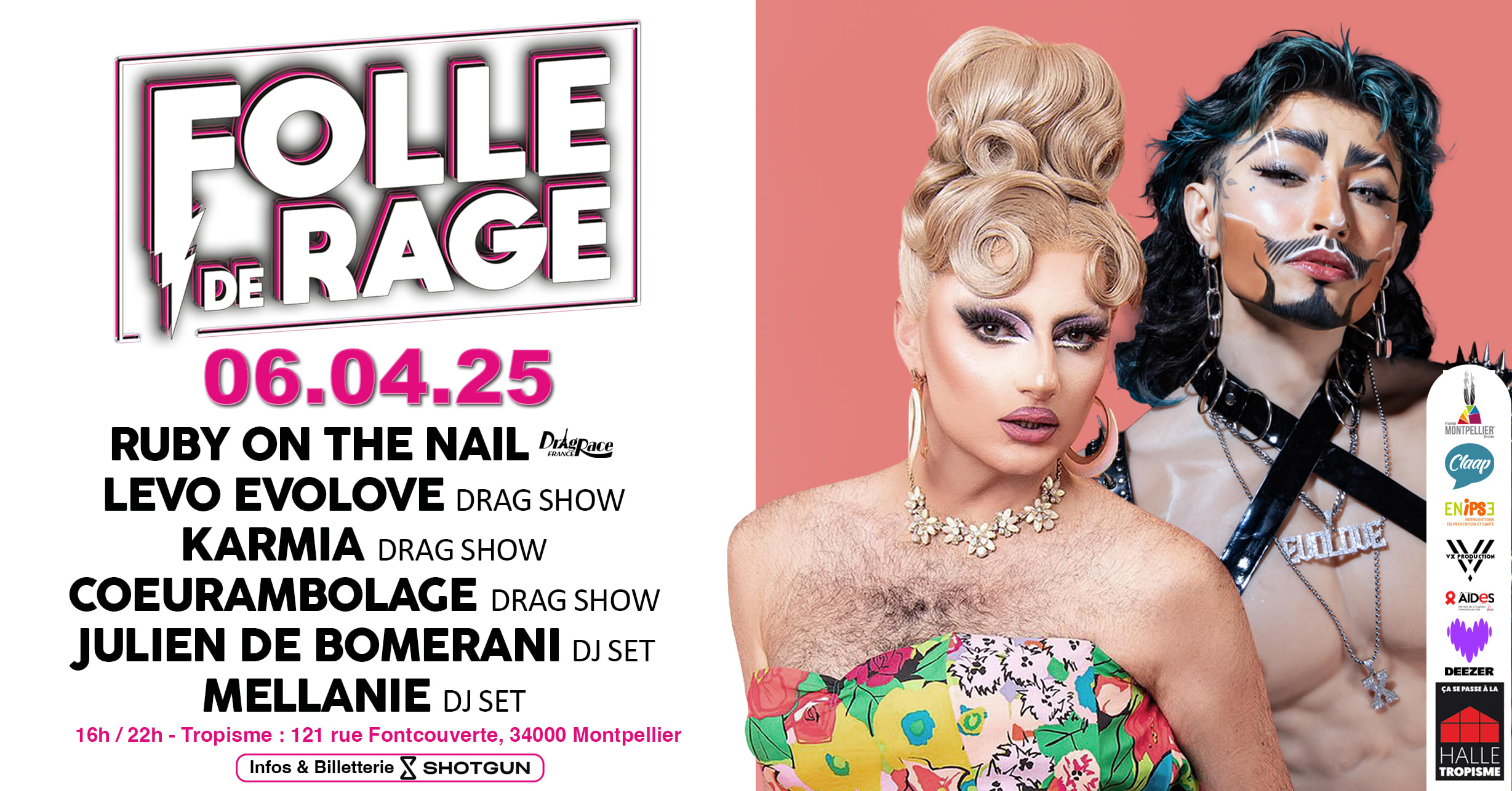 Folle De Rage X Halle Tropisme : Tea Dance & Drag ! Cover