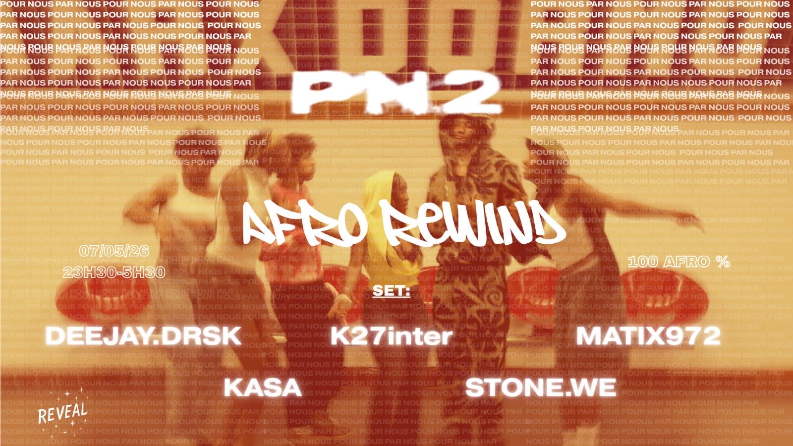 Pn2 - Afro Rewind  - Jeudi 7 Mai - Folies Pigalle Cover