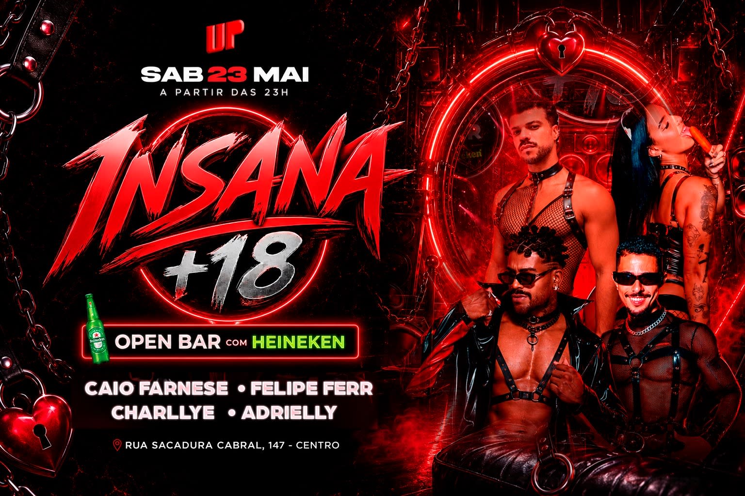 Insana +18 Open Bar C/ Heineken Cover