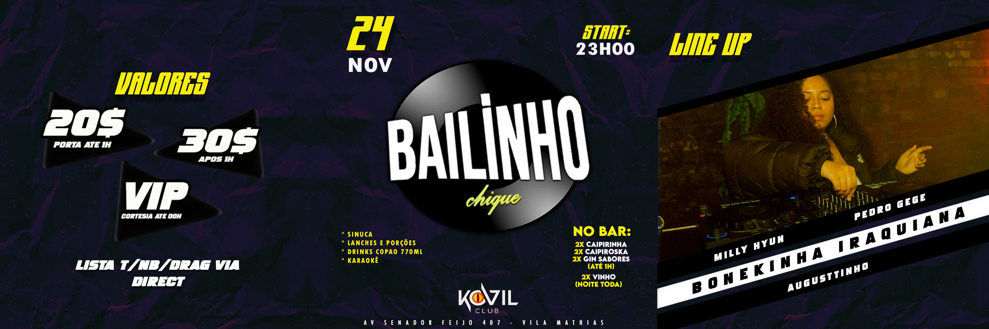 Bailinho Chique Convida Bonekinha Iraquiana @Kovilclubsantos Cover