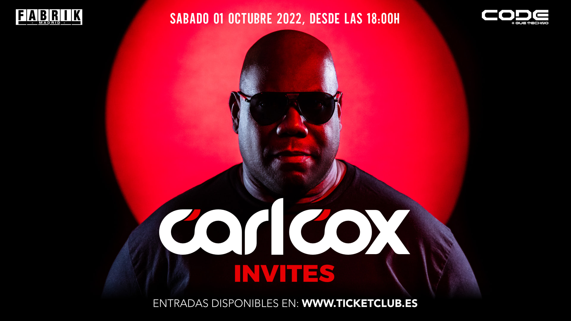 Complemento Entrada Discoteca (Code Presenta Carl Cox Invites) Cover