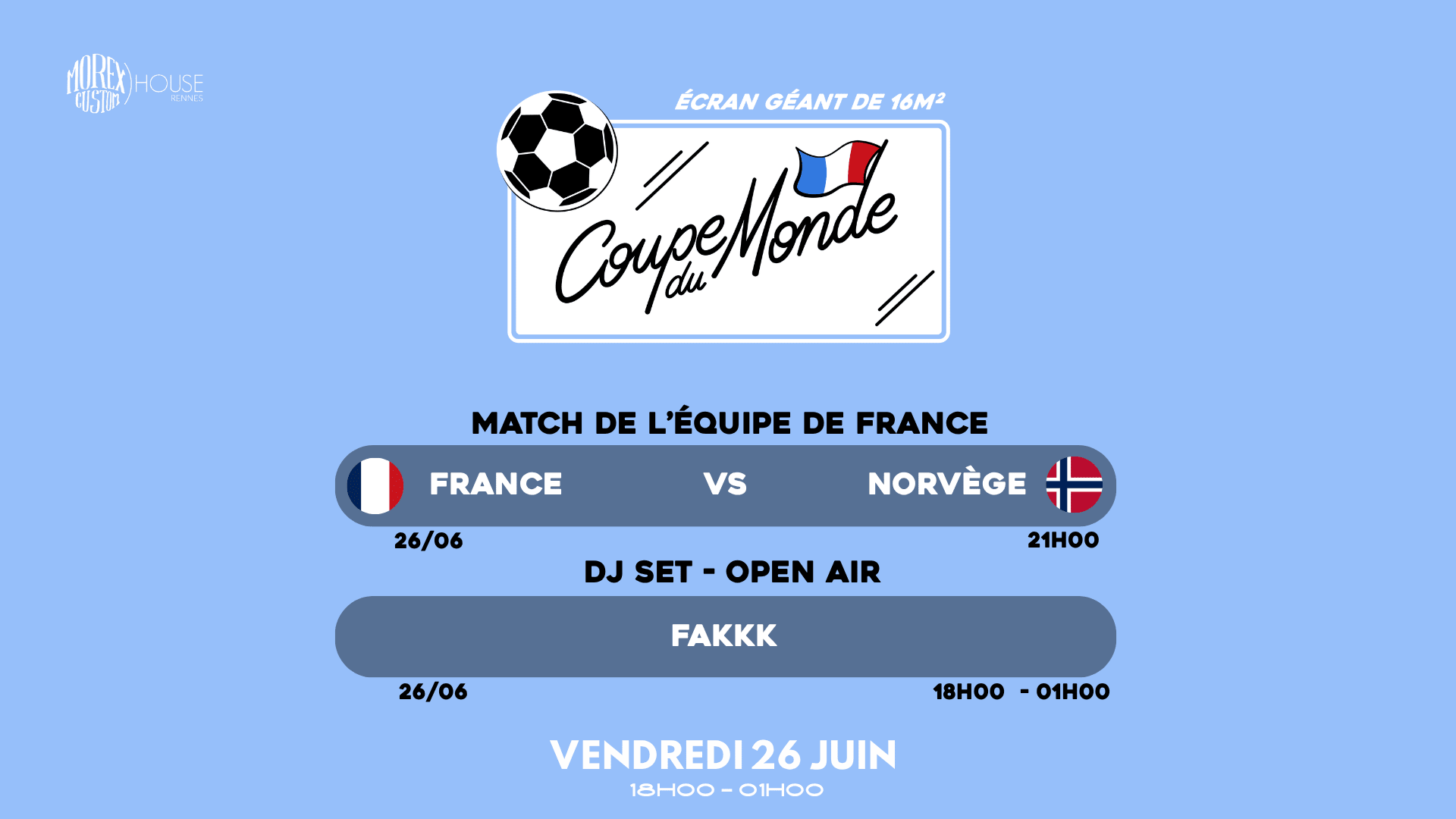 France - Norvège // Open Air // Morex Custom House Cover