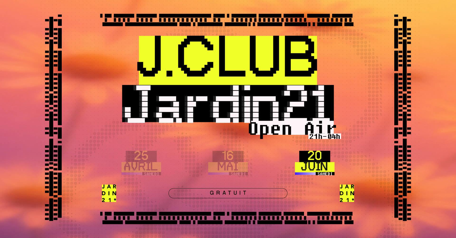J.Club X Jardin21 - Open Air Cover