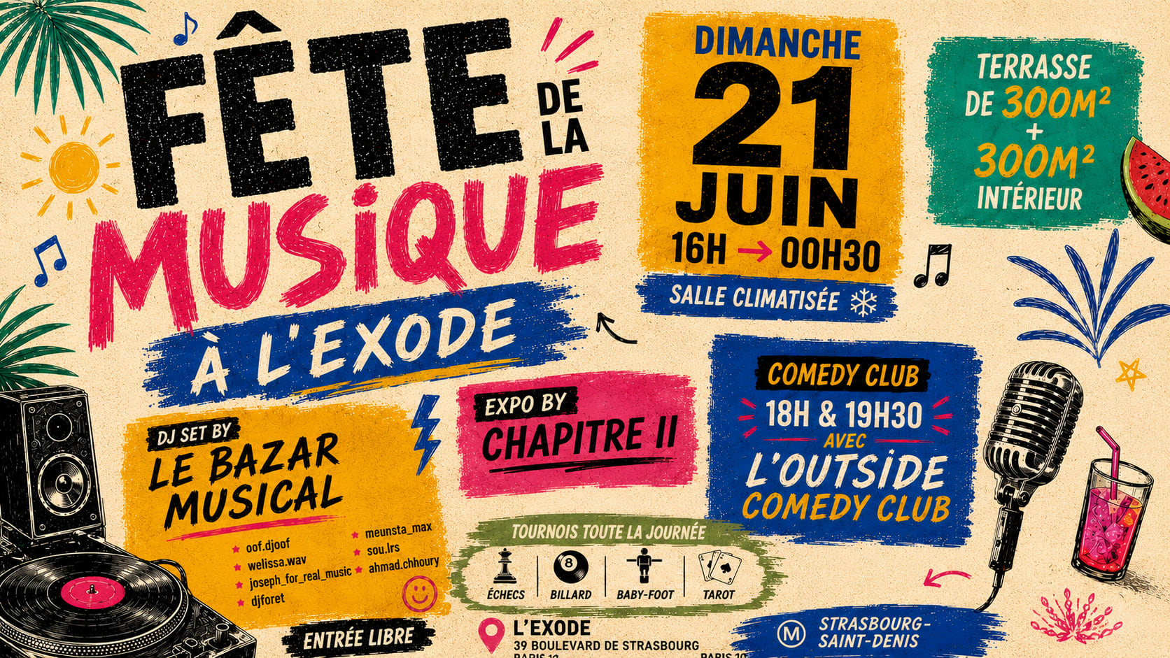 L'exode X Fête De La Musique 2026 Cover