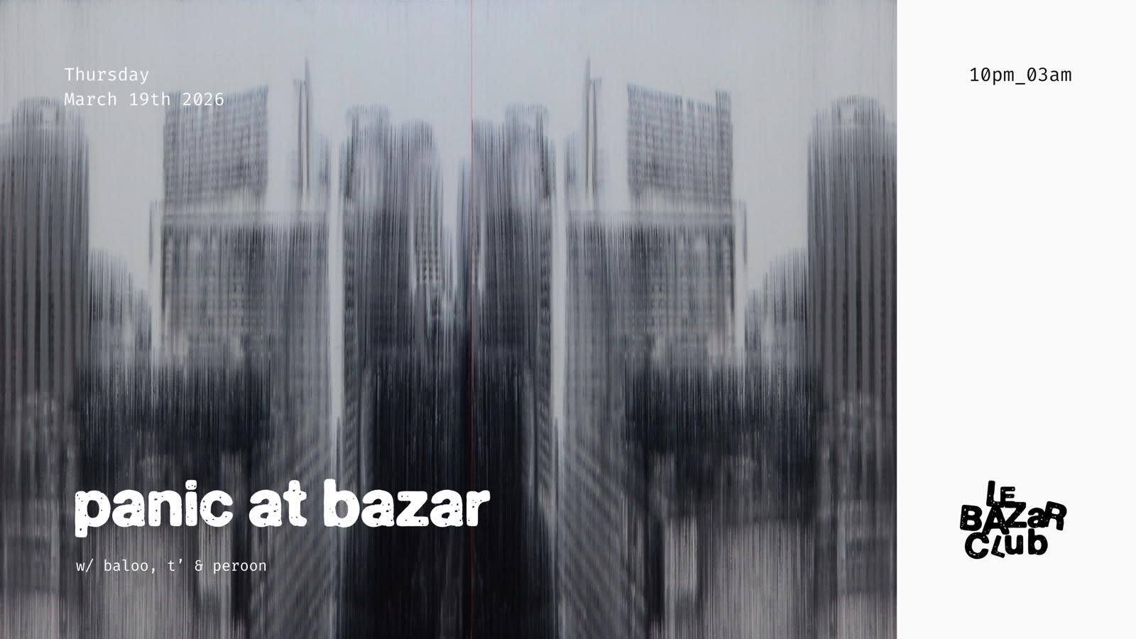 Panic At Bazar Cover