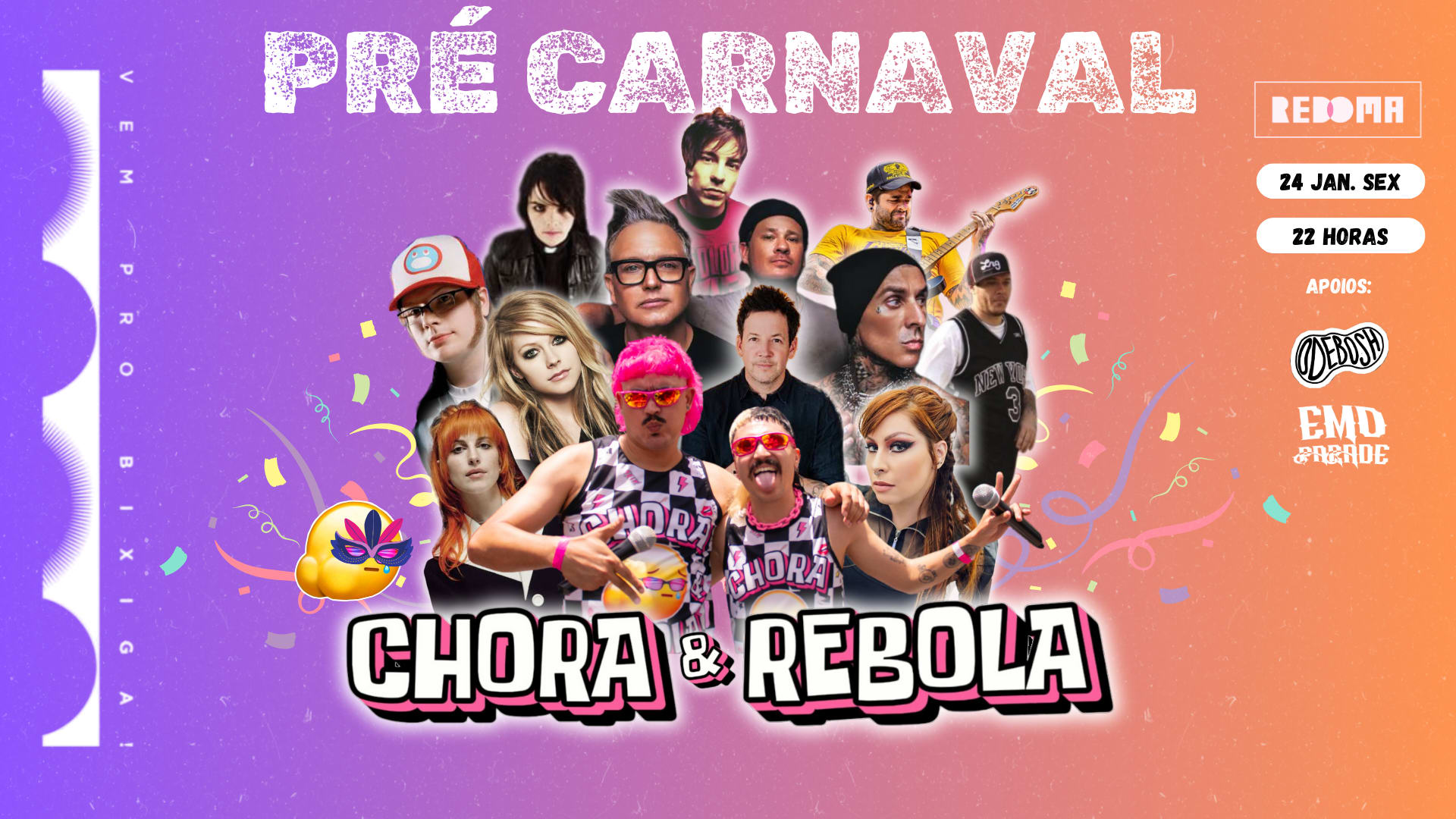 24/1 - Pré-Carnaval | Chora E Rebola Na Redoma Bixiga Cover