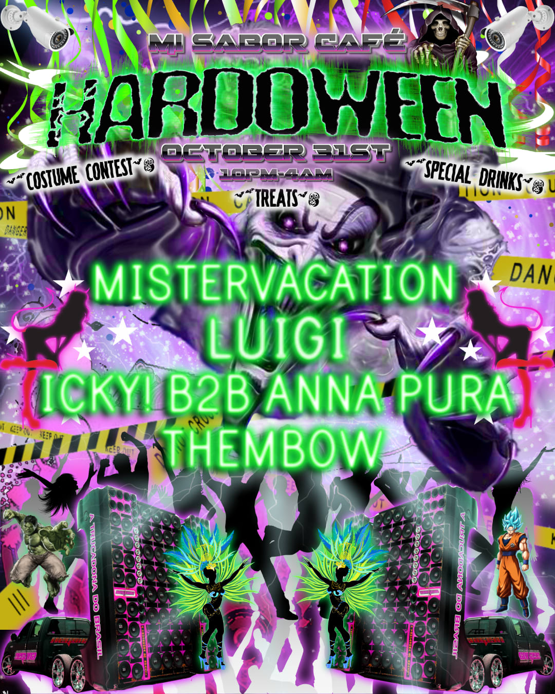 Hardoween: Mistervacation,Luigi, Icky! B2b Anna Pura Thembow Cover