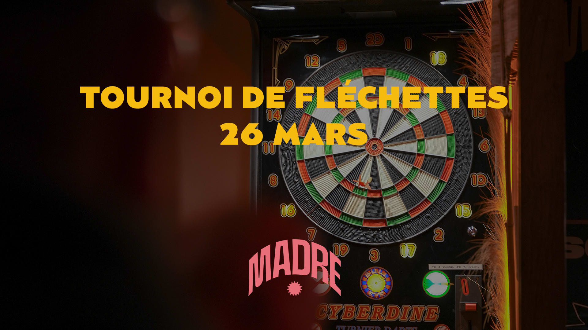 Tournoi De Flechettes 2 Pers - 26 Mars Cover