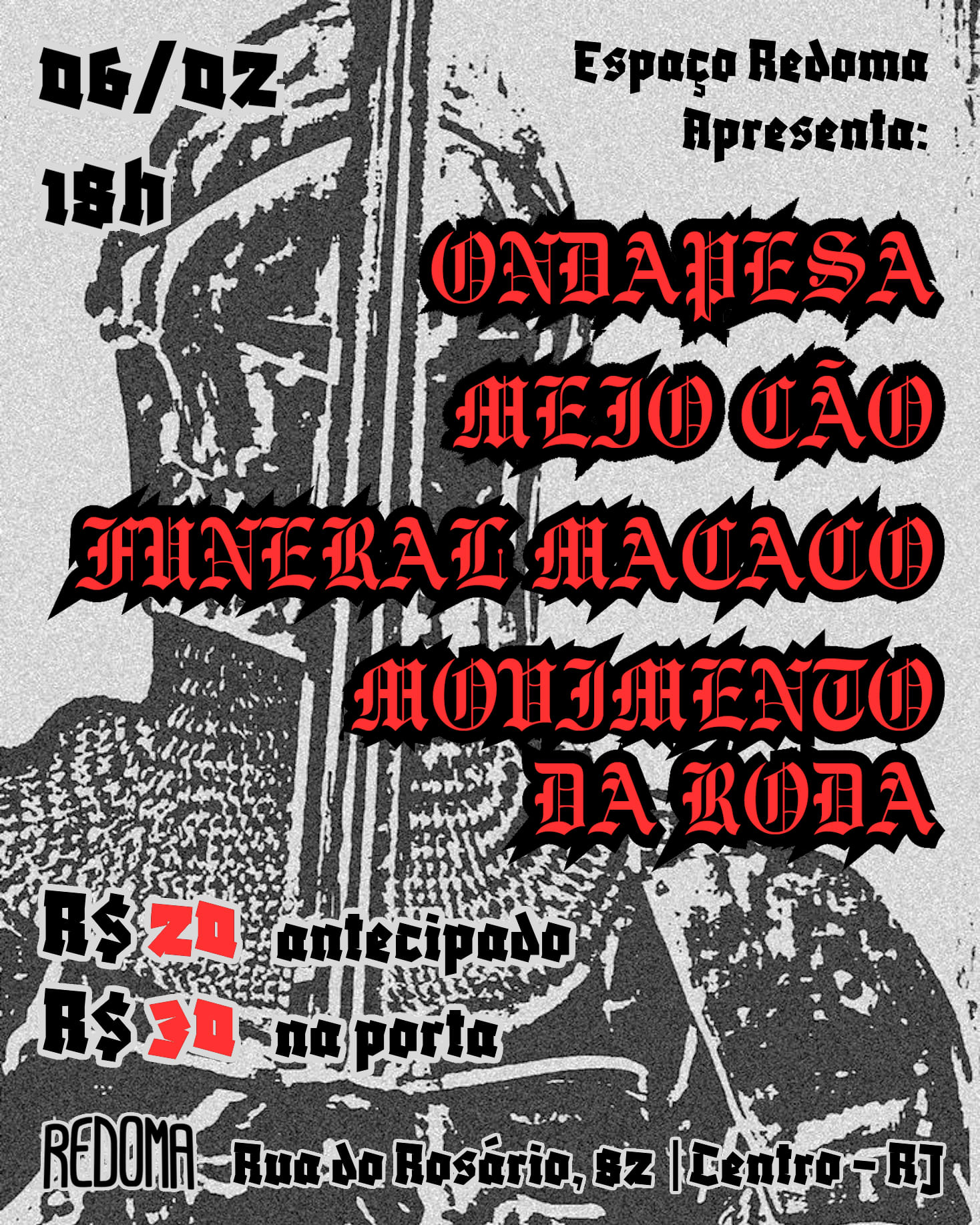 Redoma: Funeral Macaco+Meio Cão+Ondapesa+Movimento Da Roda Cover