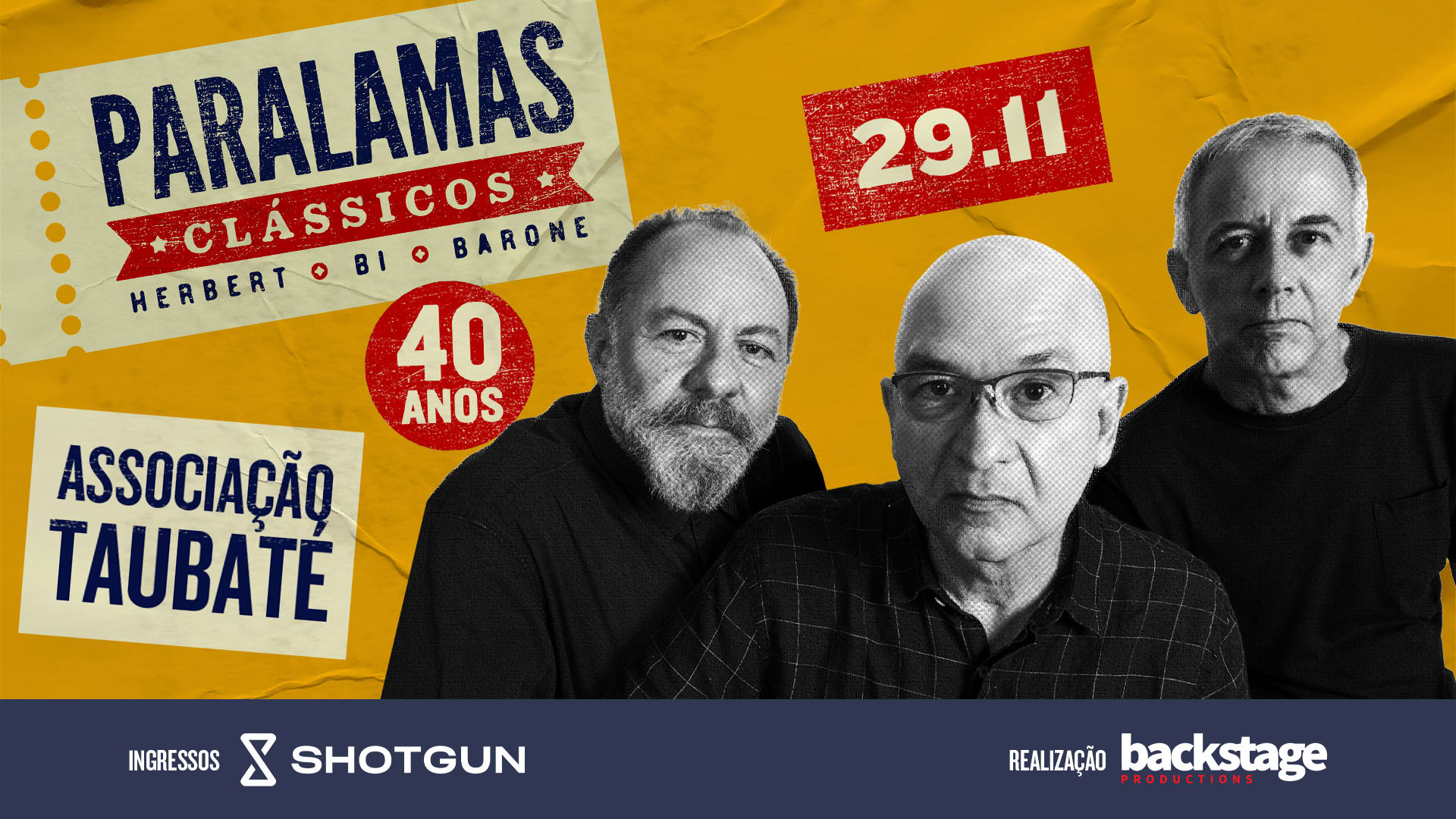 Paralamas Clássicos Taubaté - 29/11/2025 Cover
