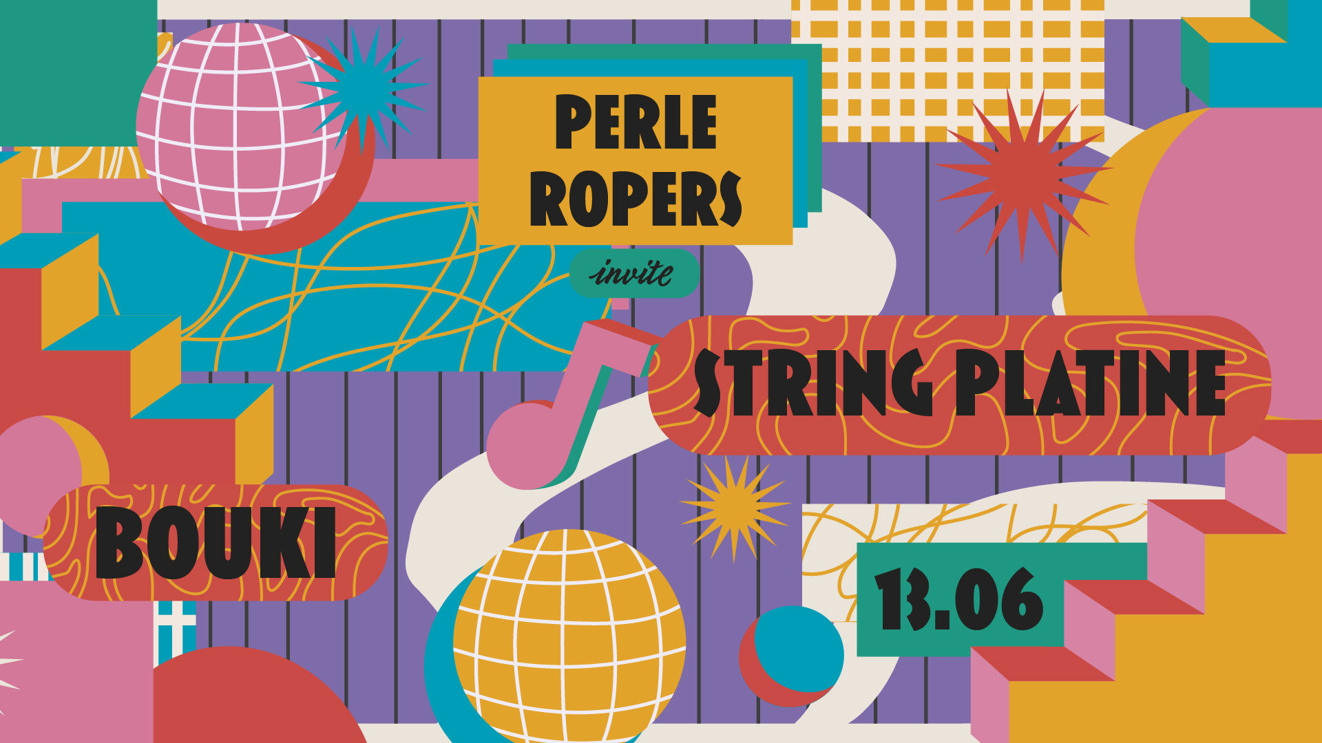 Perle Ropers Invite Bouki & String Platine Cover