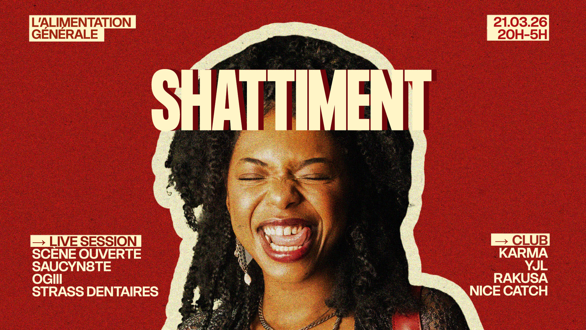 Shattiment : Live & Club Cover