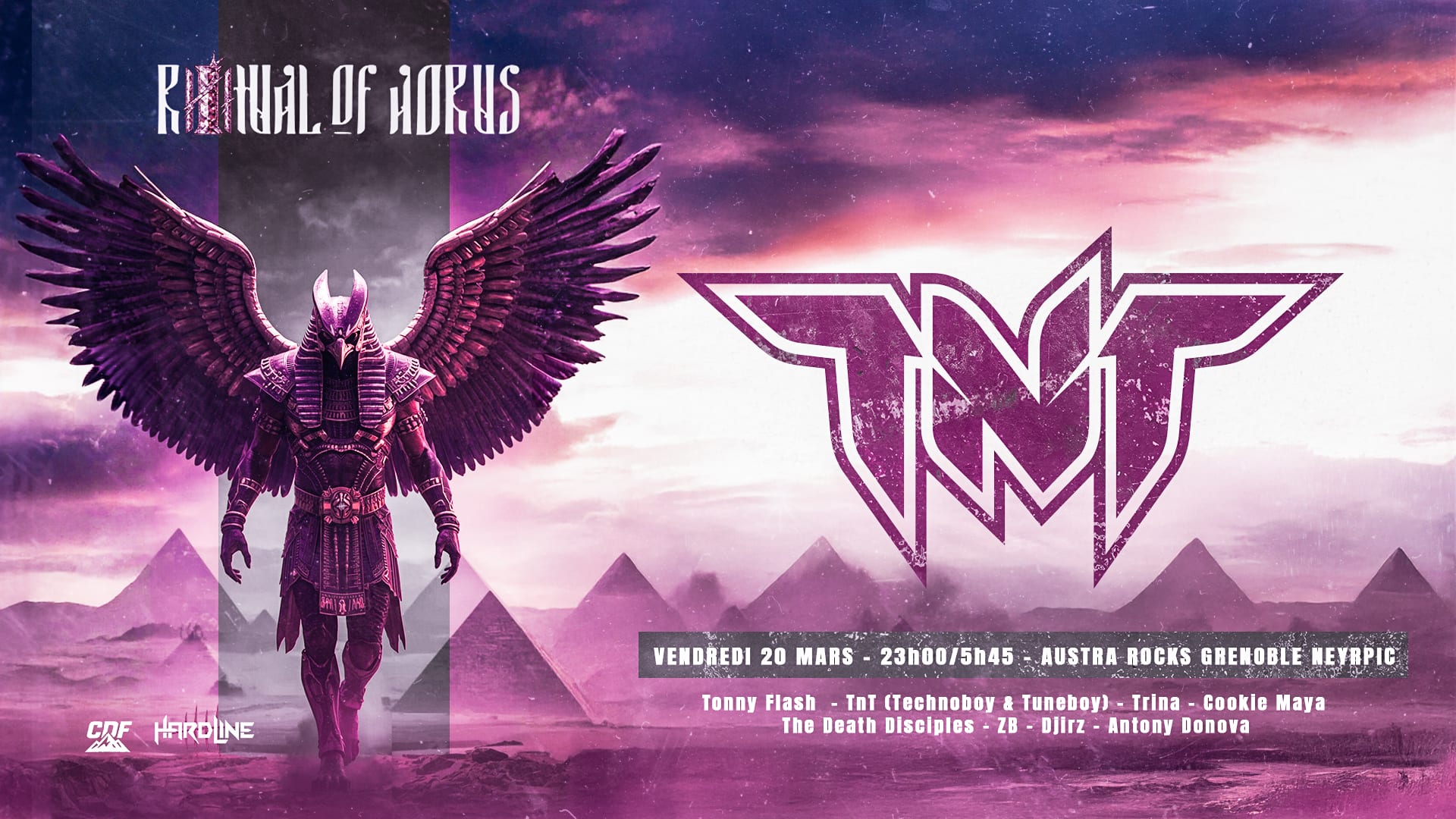 Hardline X Cdf : Riiitual Of Horus Invite Tnt Cover