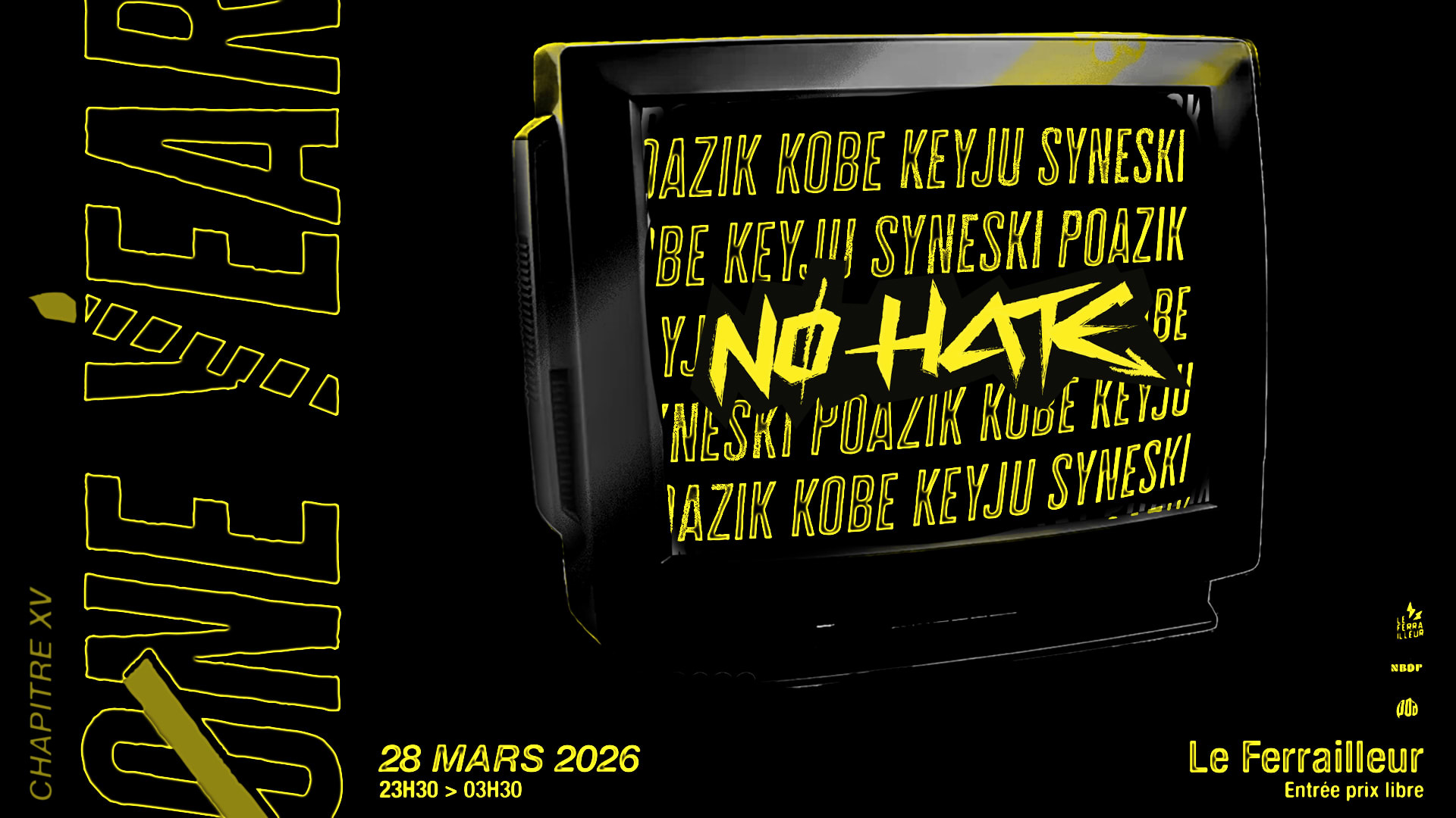 Nø Hate – Chapter XV : Øne Year Cover