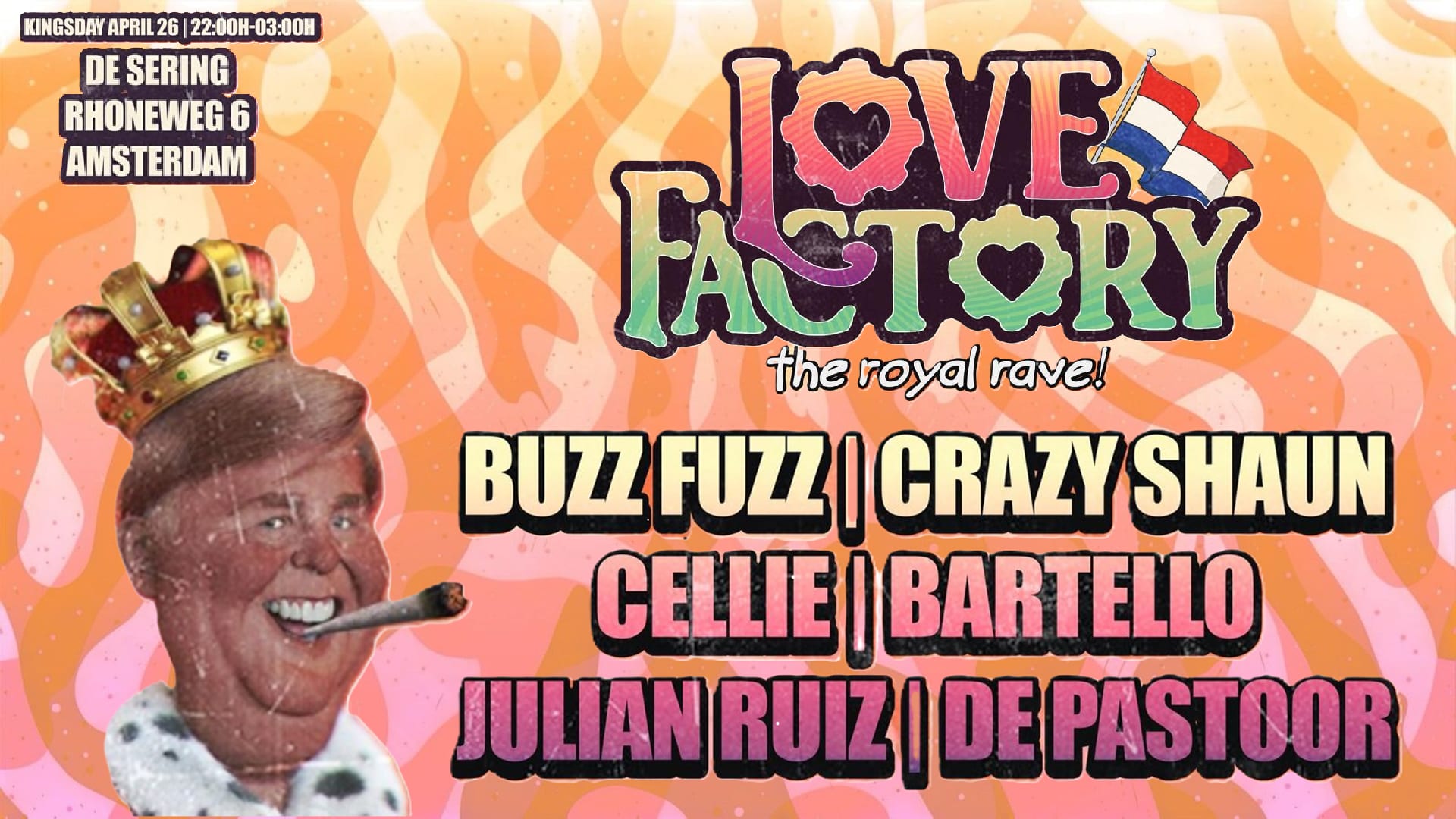 Love Factory - The Royal Rave (Kingsday After) Cover