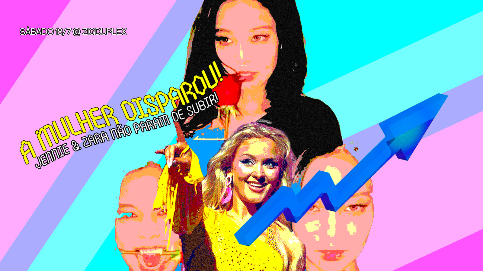 A Mulher Disparou:Jennie & Zara Não Param De Subir! Sáb 18/8 Cover